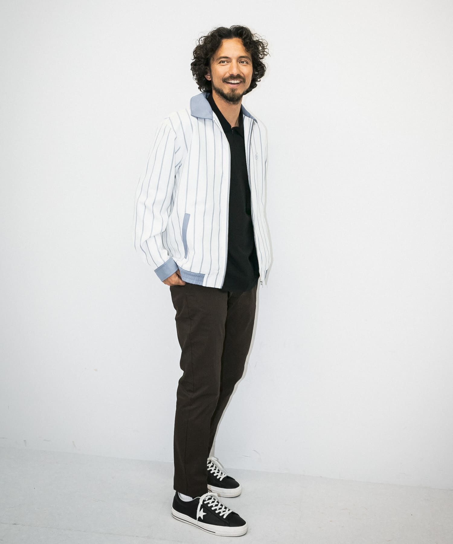 Sonny Label 「OOPS　先染めストライプブルゾン」|ブルゾン・スタジャン|