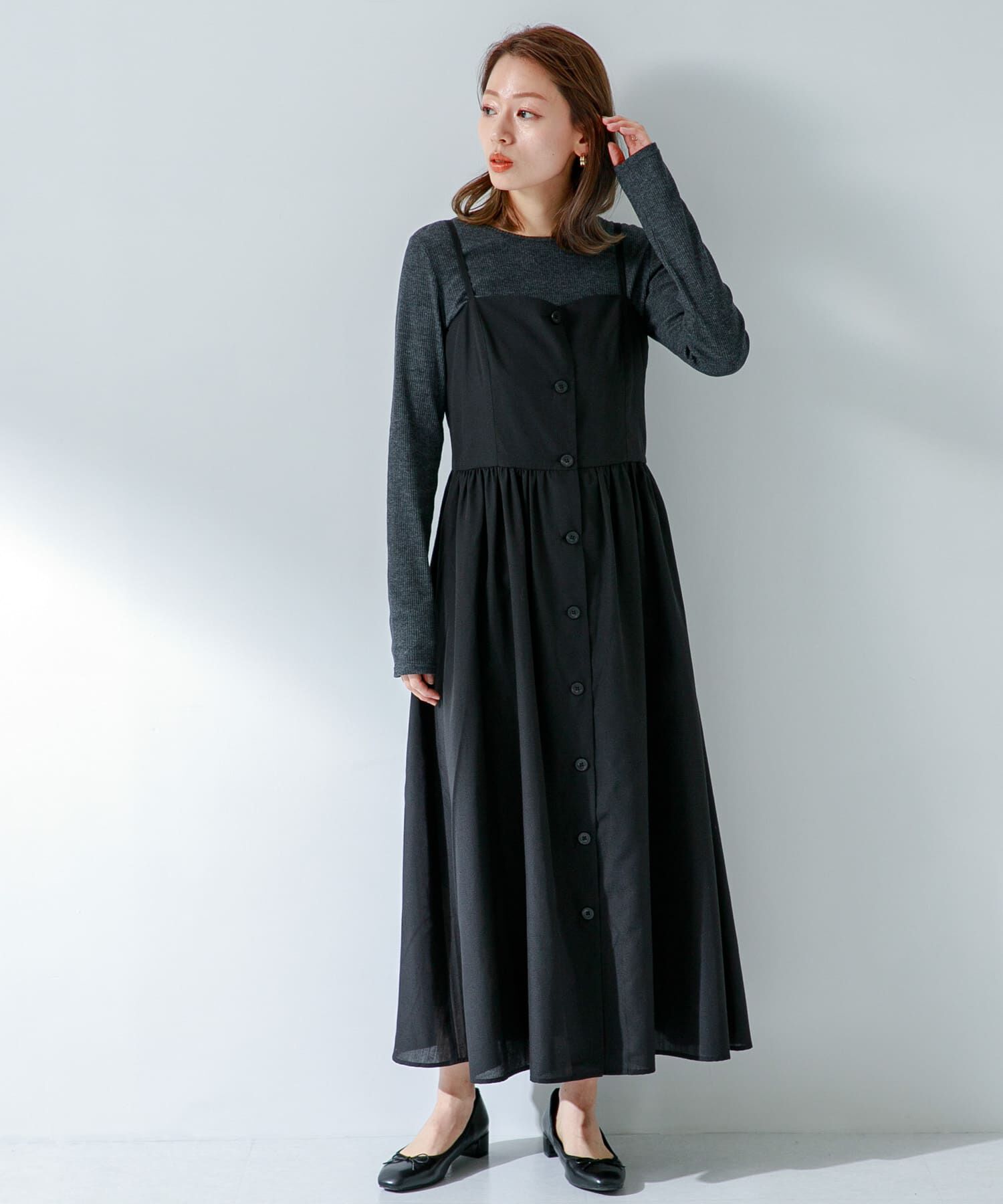 Sonny Label 「『UR TECH Smart Linen Touch』キャミソールワンピース」|ワンピース|