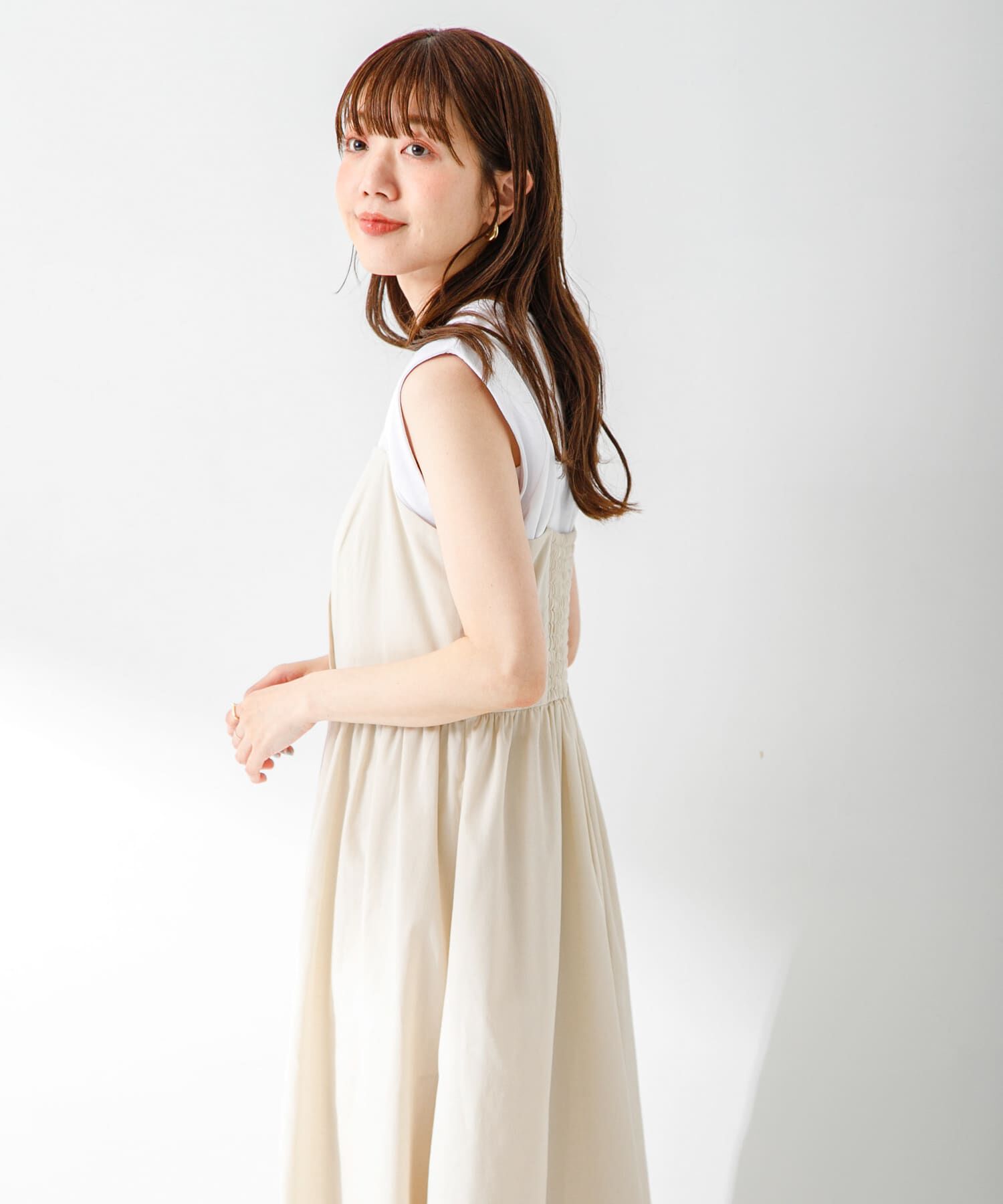 Sonny Label 「『UR TECH Smart Linen Touch』キャミソールワンピース」|ワンピース|