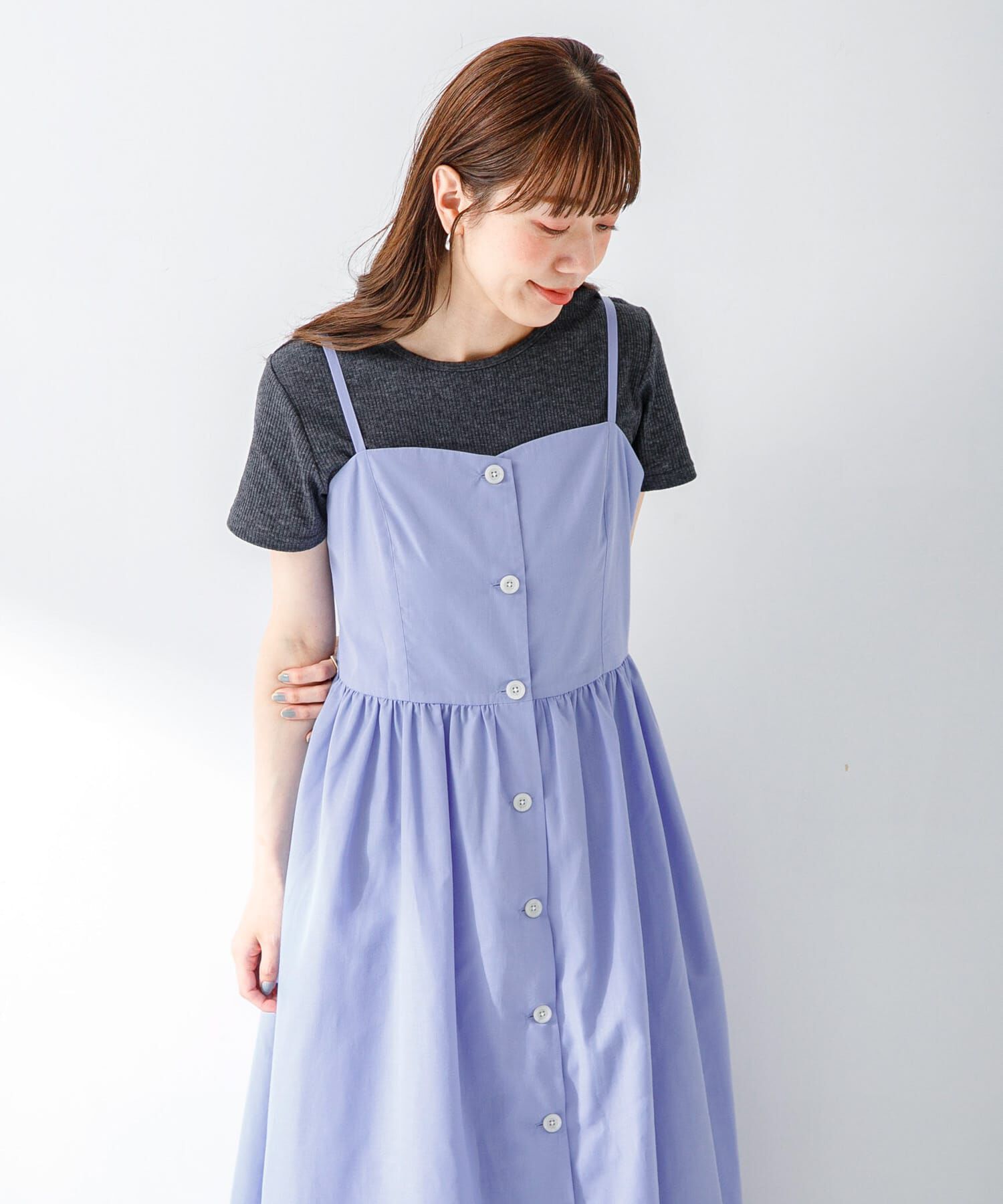 Sonny Label 「『UR TECH Smart Linen Touch』キャミソールワンピース」|ワンピース|