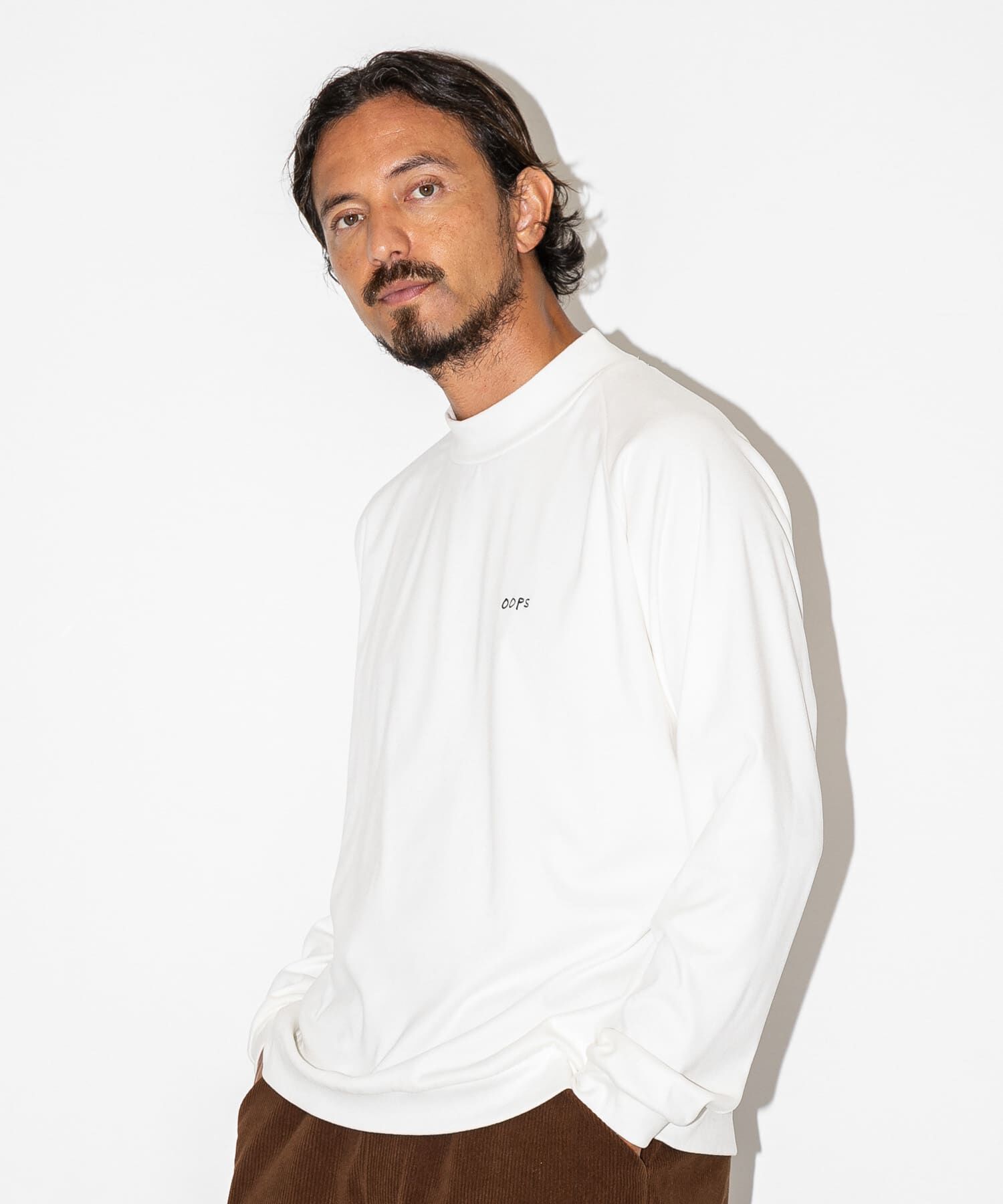 Sonny Label 「OOPS　ベーシックモックネックプルオーバー」|Tシャツ・カットソー|