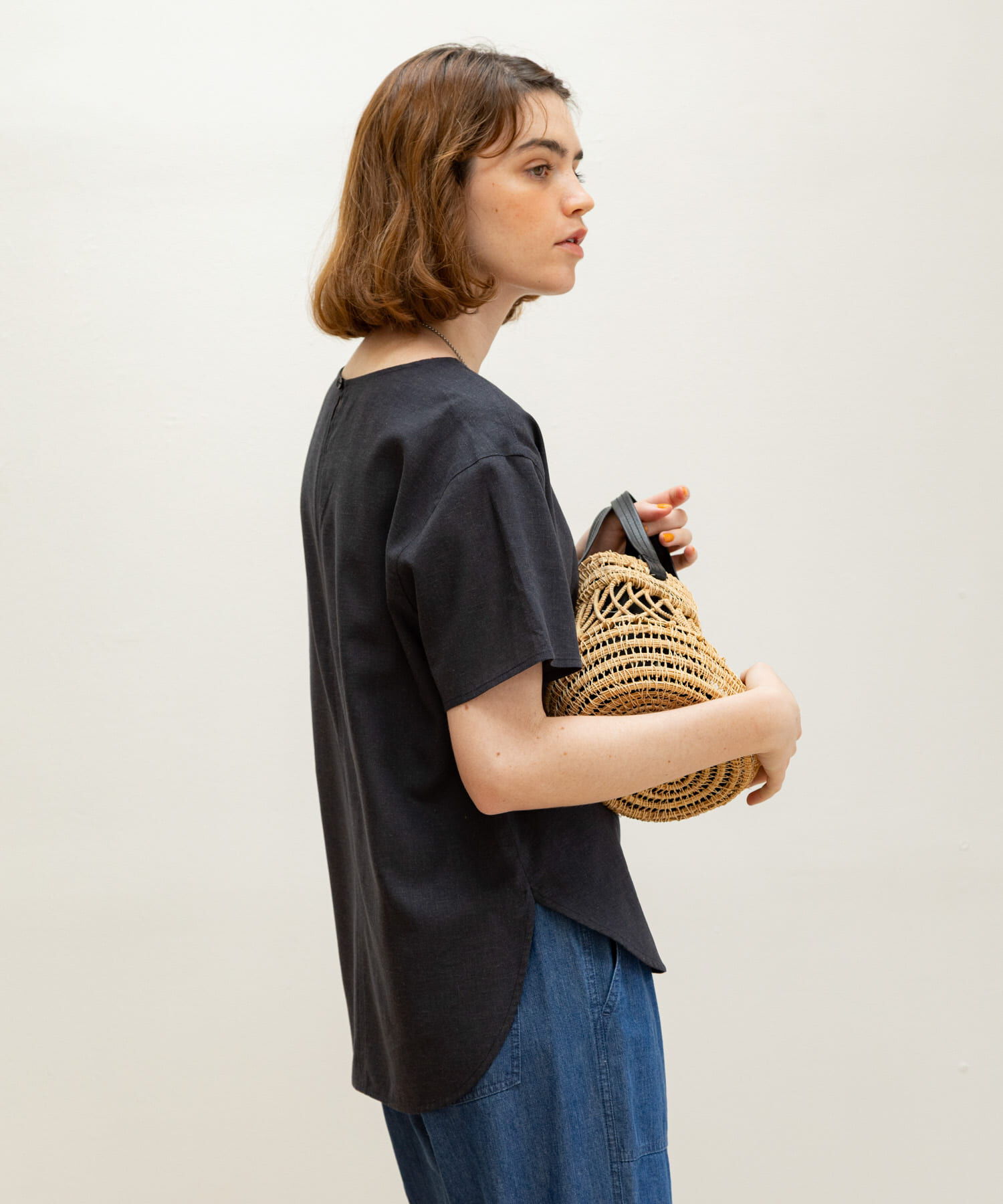 Sonny Label 「リネン混クルーネックブラウスTシャツ」|シャツ・ブラウス|