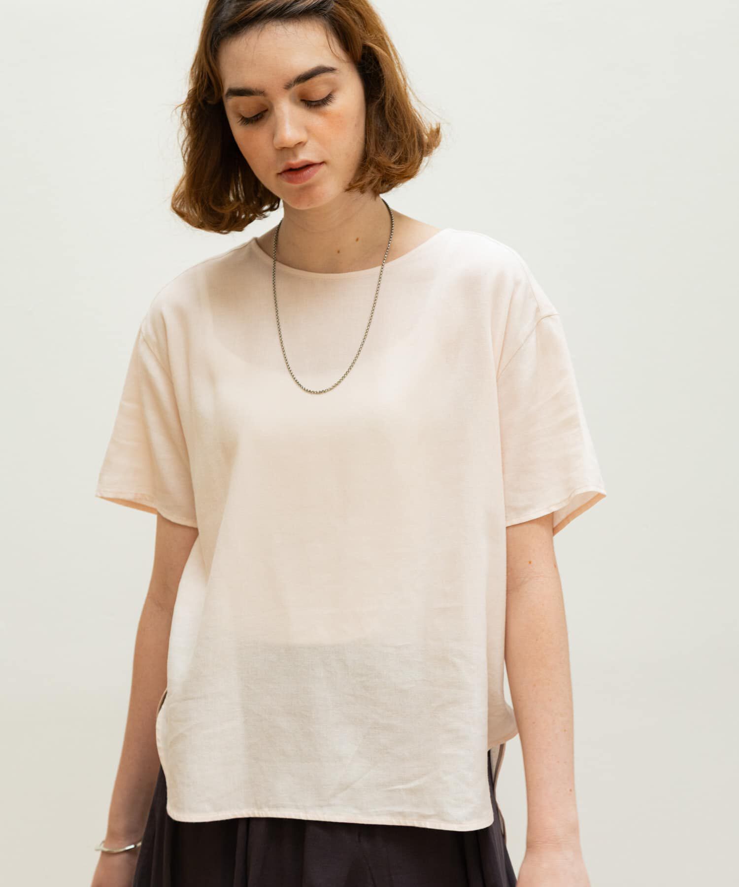 Sonny Label 「リネン混クルーネックブラウスTシャツ」|シャツ・ブラウス|