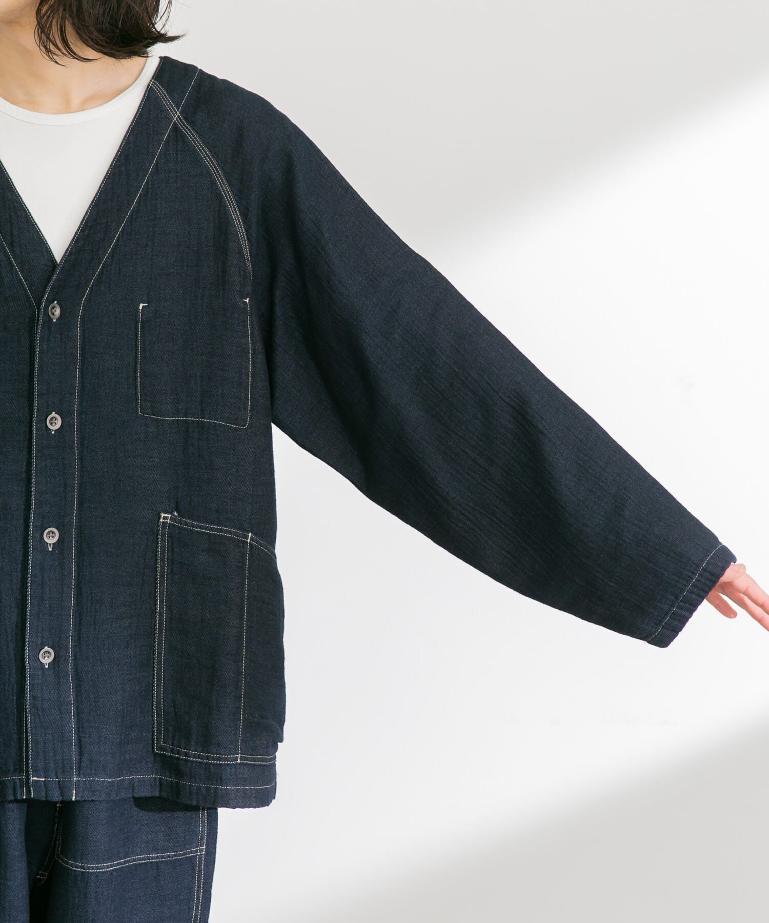 Sonny Label 「WHEIR　ノーカラージャケット」|デニムジャケット|