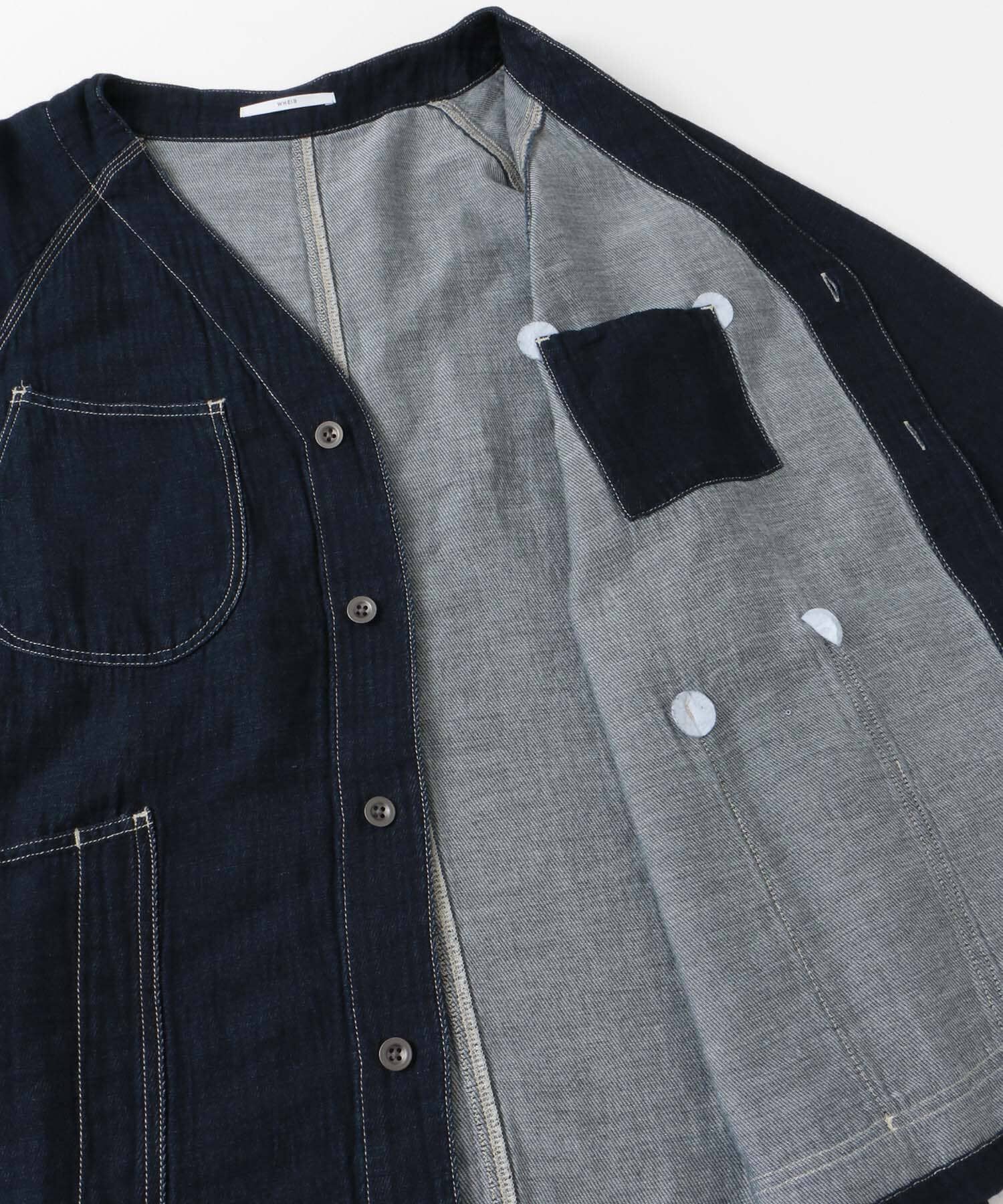 Sonny Label 「WHEIR　ノーカラージャケット」|デニムジャケット|