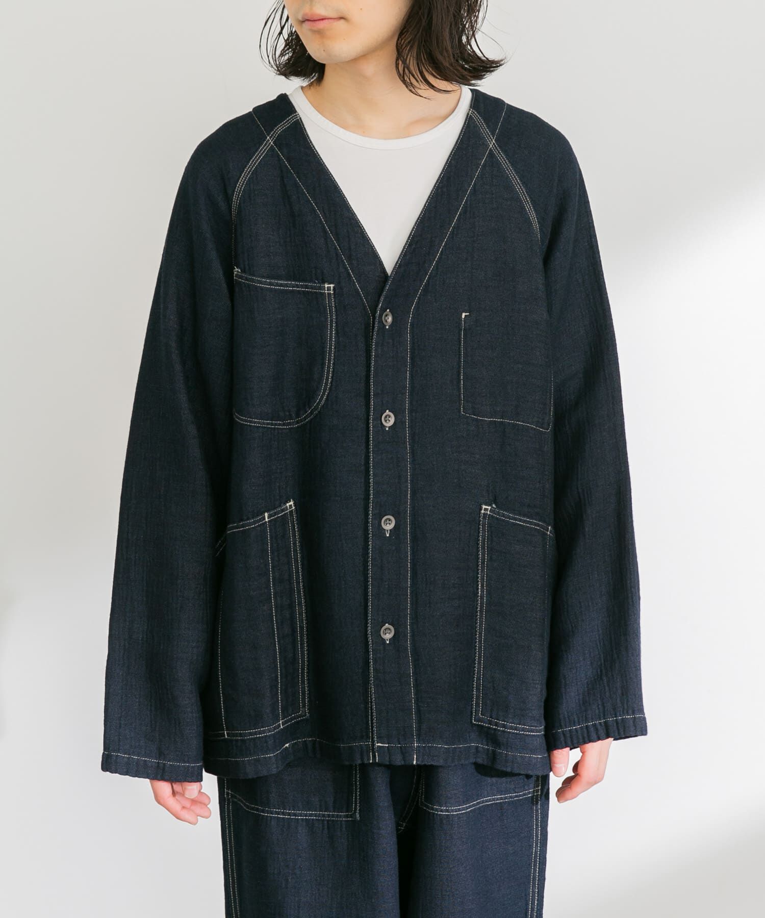 Sonny Label 「WHEIR　ノーカラージャケット」|デニムジャケット|