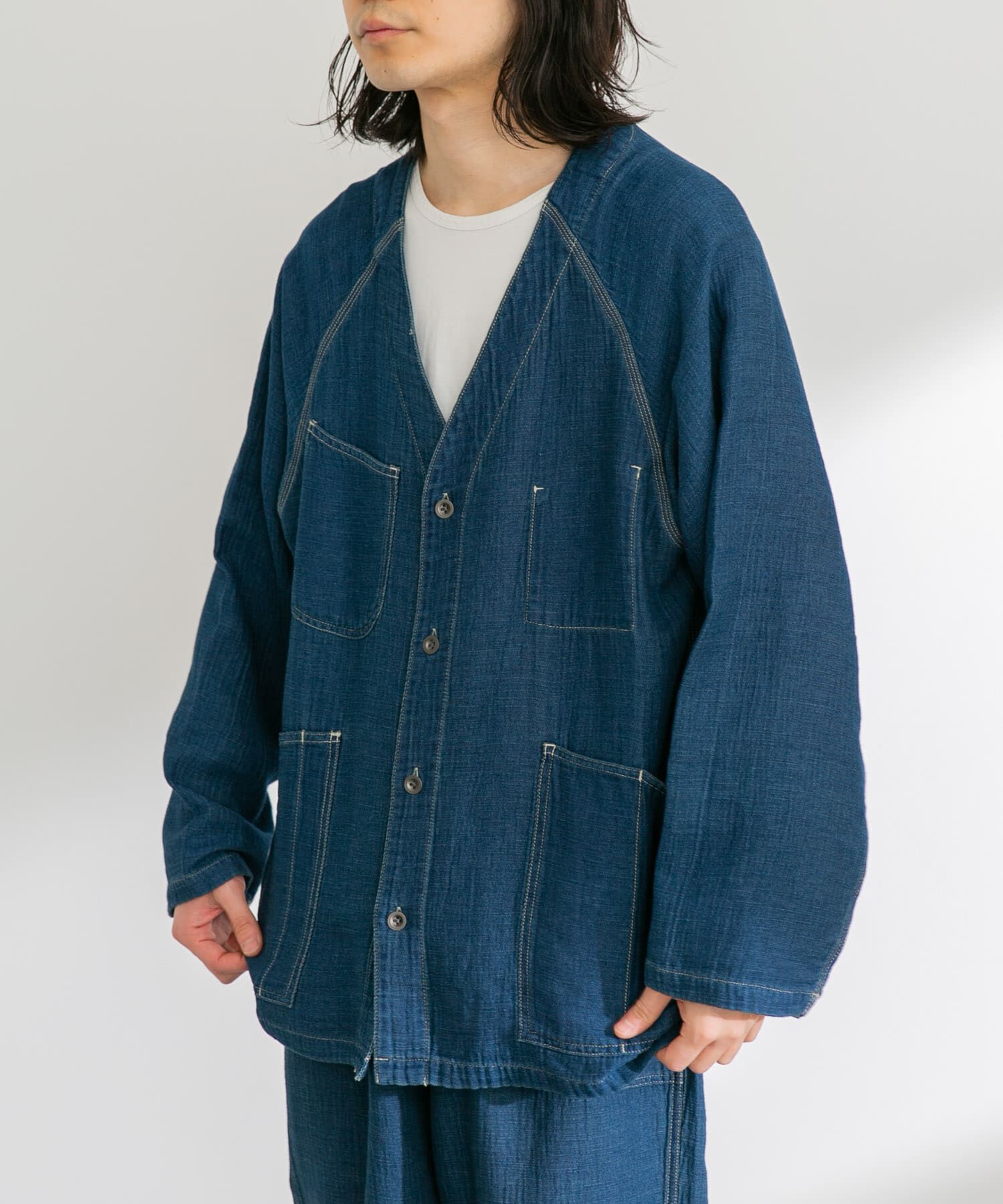 Sonny Label 「WHEIR　ノーカラージャケット」|デニムジャケット|