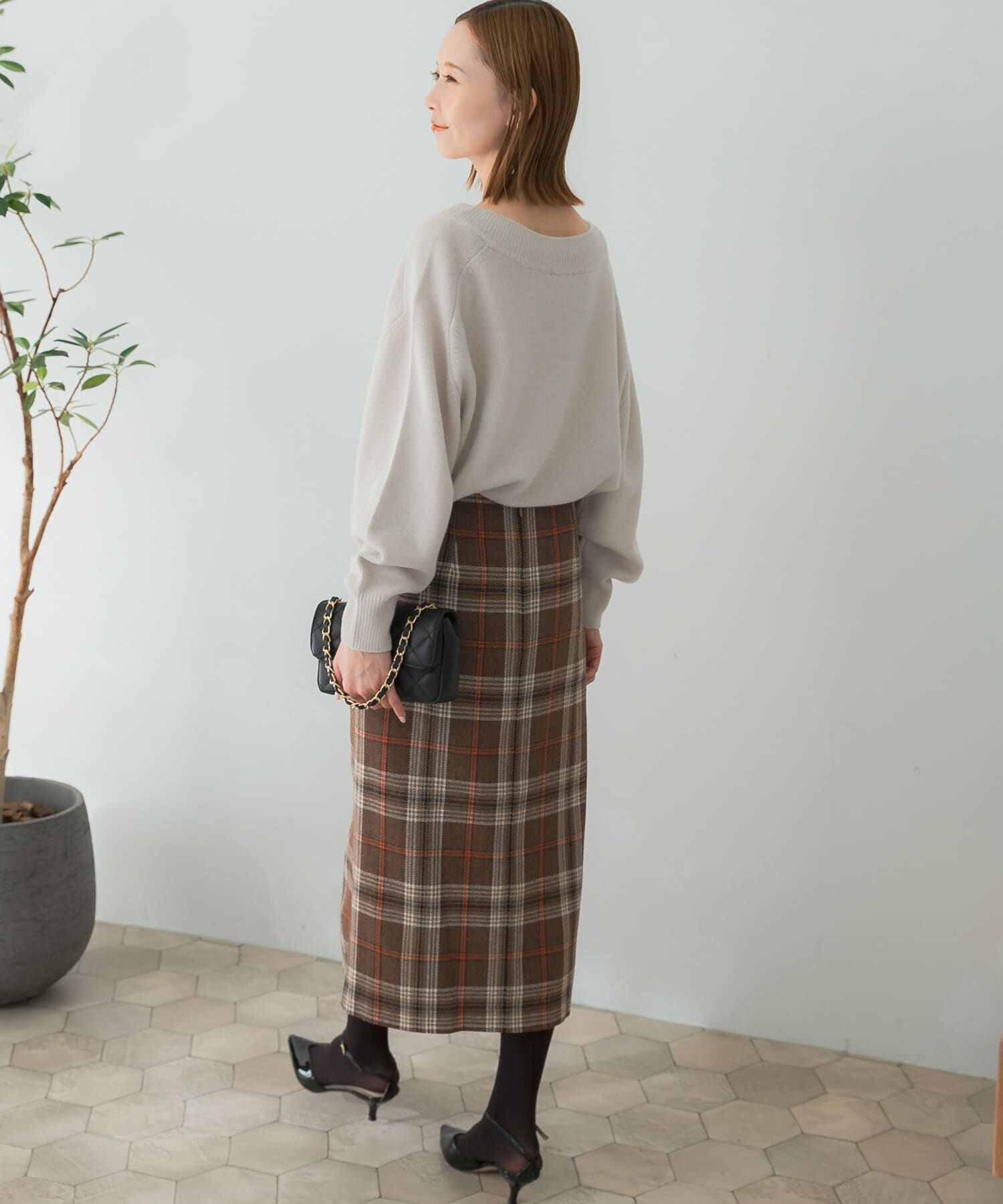 URBAN RESEARCH ROSSO「ボタンデザインタイトスリットスカート」|スカート|