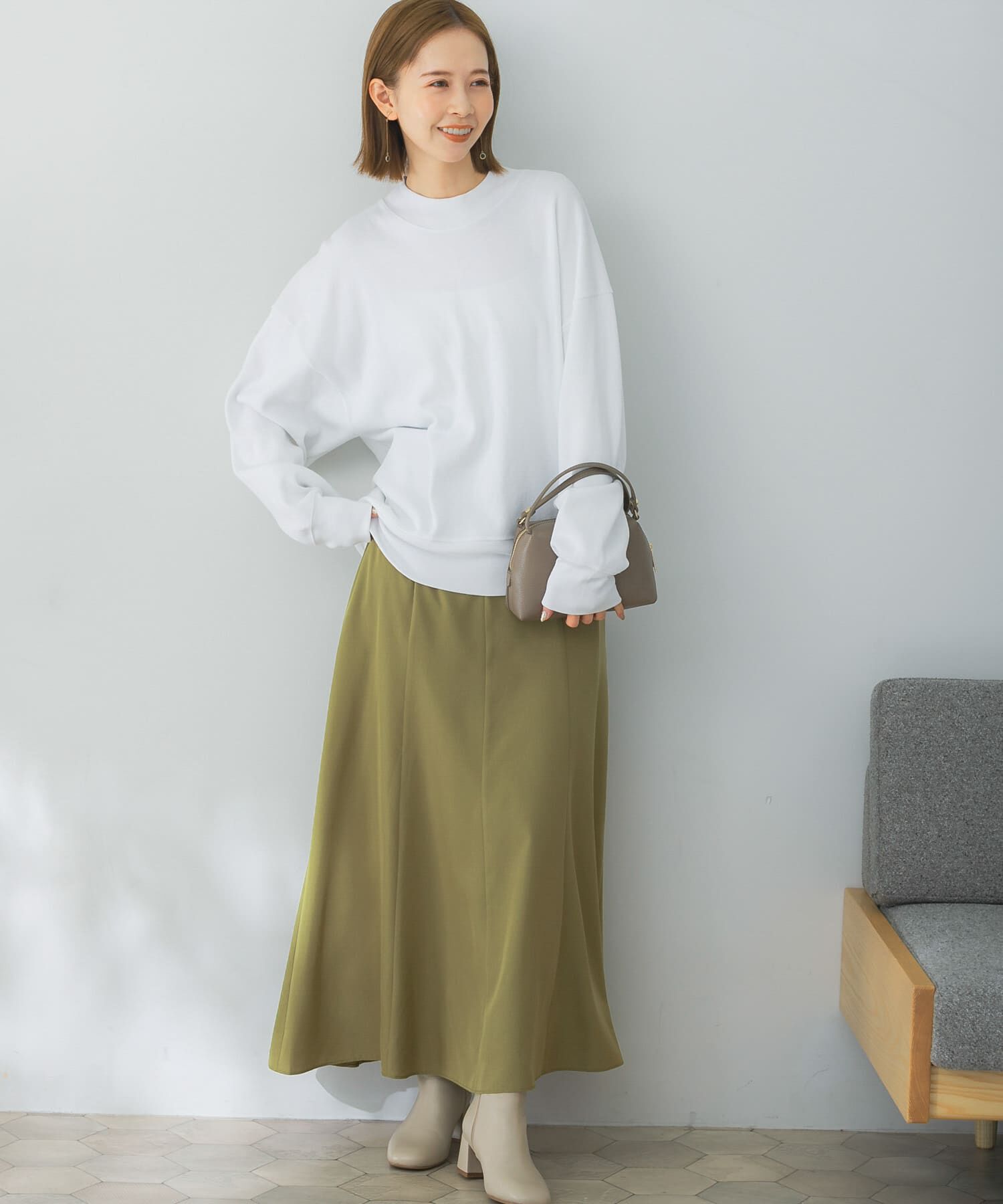 URBAN RESEARCH ROSSO「ハイウエストナローフレアスカート」|スカート|