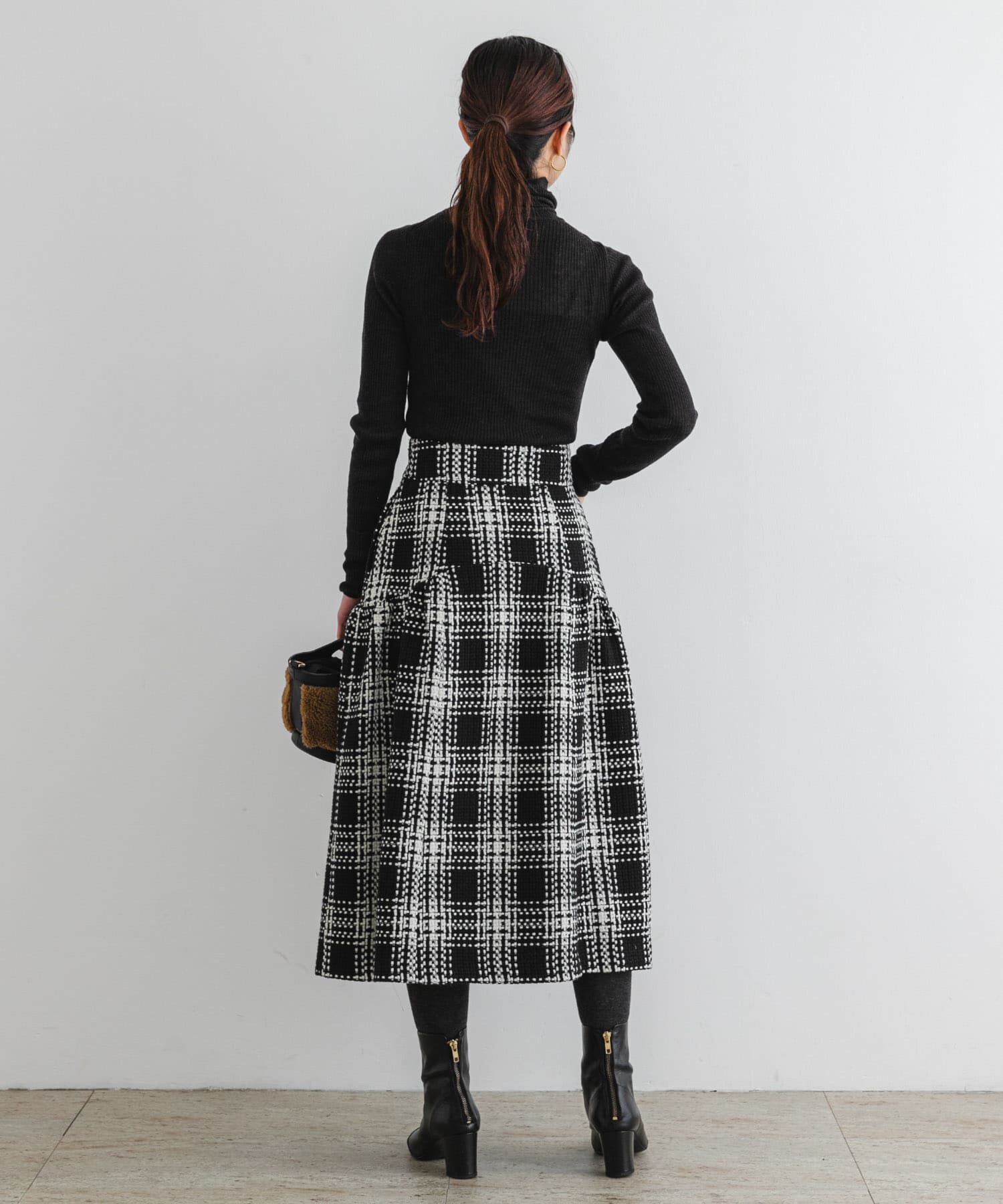 URBAN RESEARCH ROSSO「F by ROSSO　ツイードチェックスカート」|スカート|