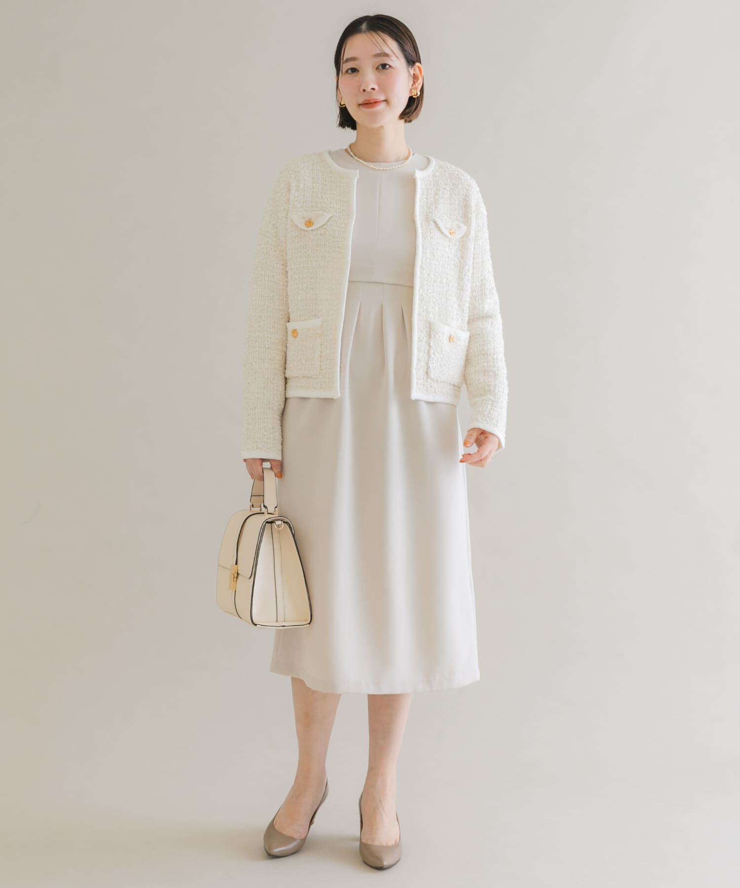 URBAN RESEARCH ROSSO「F by ROSSO　ツイードニットカーディガン」|カーディガン|