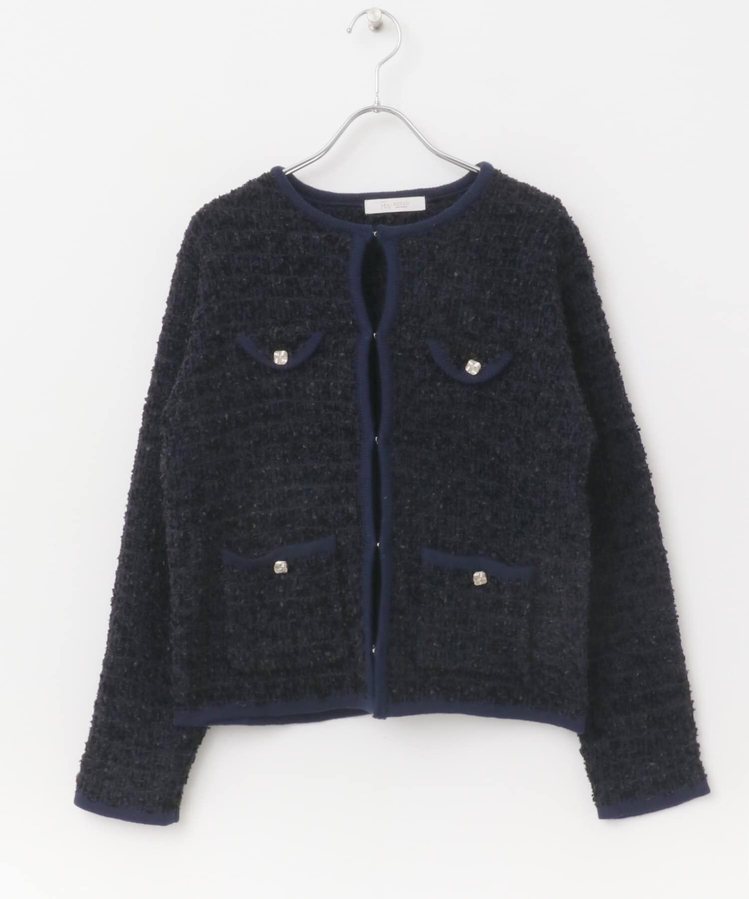 URBAN RESEARCH ROSSO「F by ROSSO　ツイードニットカーディガン」|カーディガン|