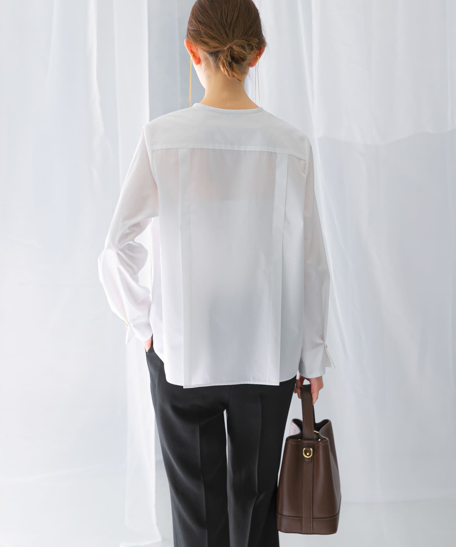 URBAN RESEARCH ROSSO「ウォッシャブルデザインシャツブラウス」|シャツ・ブラウス|