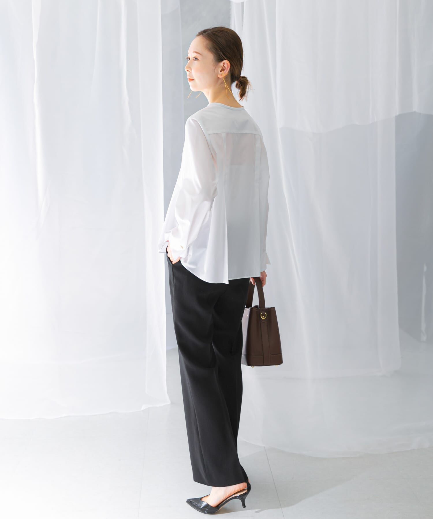 URBAN RESEARCH ROSSO「ウォッシャブルデザインシャツブラウス」|シャツ・ブラウス|