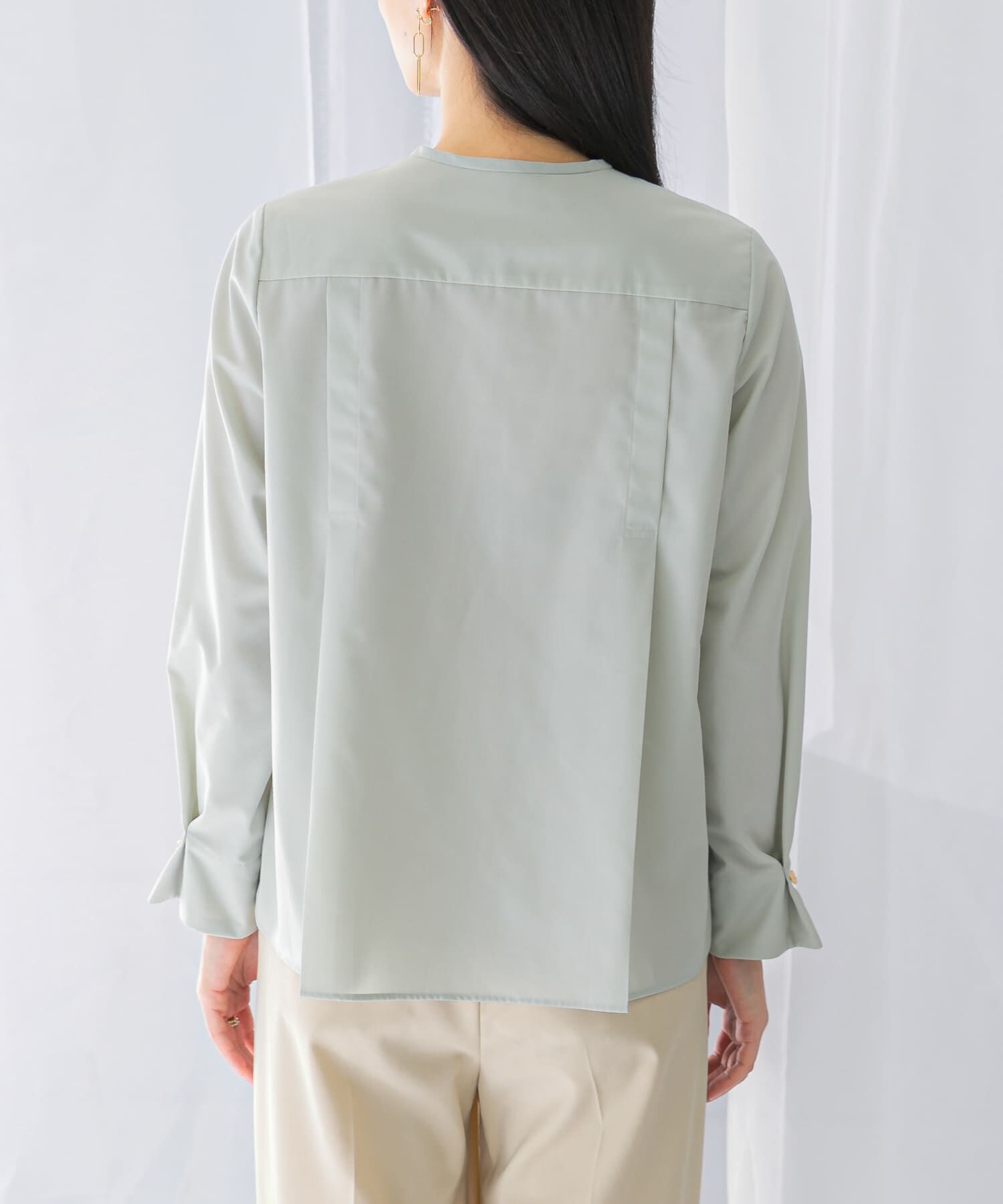 URBAN RESEARCH ROSSO「ウォッシャブルデザインシャツブラウス」|シャツ・ブラウス|