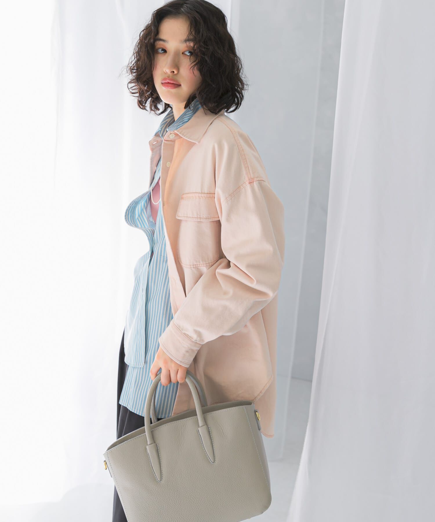 URBAN RESEARCH ROSSO「『WEB限定』デニムオーバーシャツ」|シャツ・ブラウス|