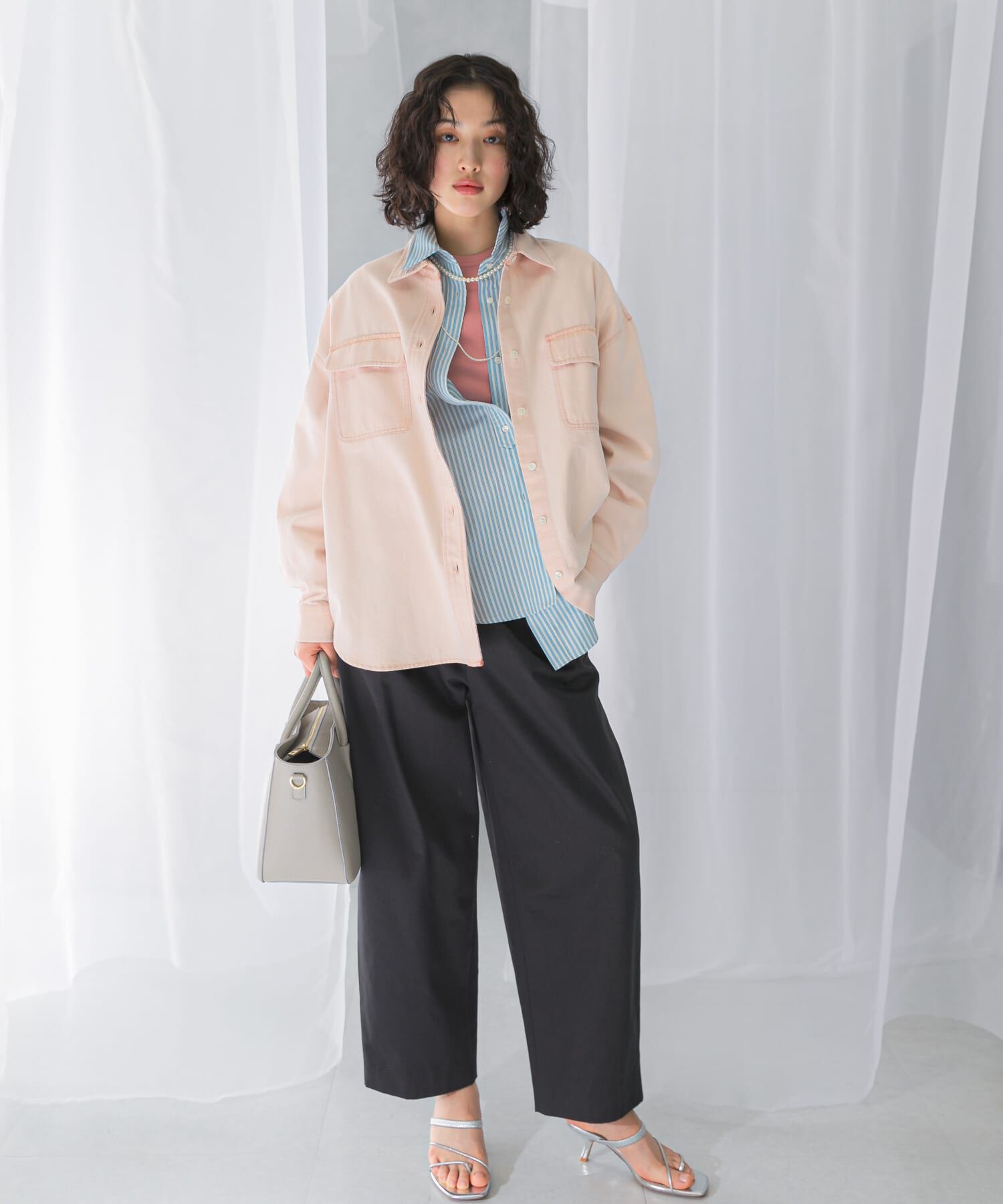 URBAN RESEARCH ROSSO「『WEB限定』デニムオーバーシャツ」|シャツ・ブラウス|