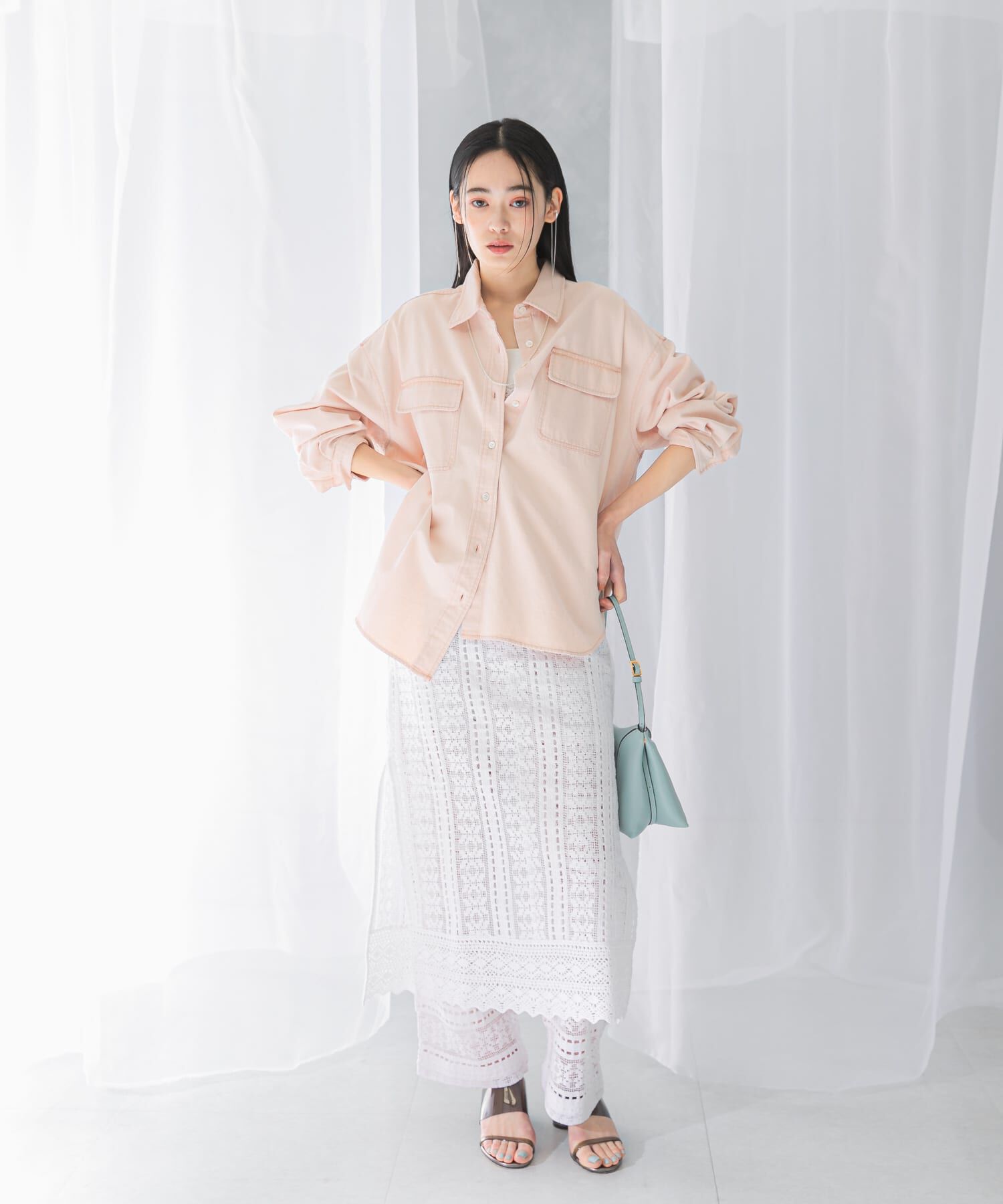 URBAN RESEARCH ROSSO「『WEB限定』デニムオーバーシャツ」|シャツ・ブラウス|