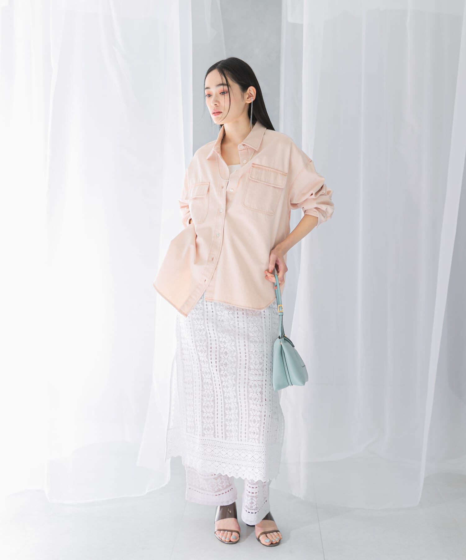 URBAN RESEARCH ROSSO「『WEB限定』デニムオーバーシャツ」|シャツ・ブラウス|