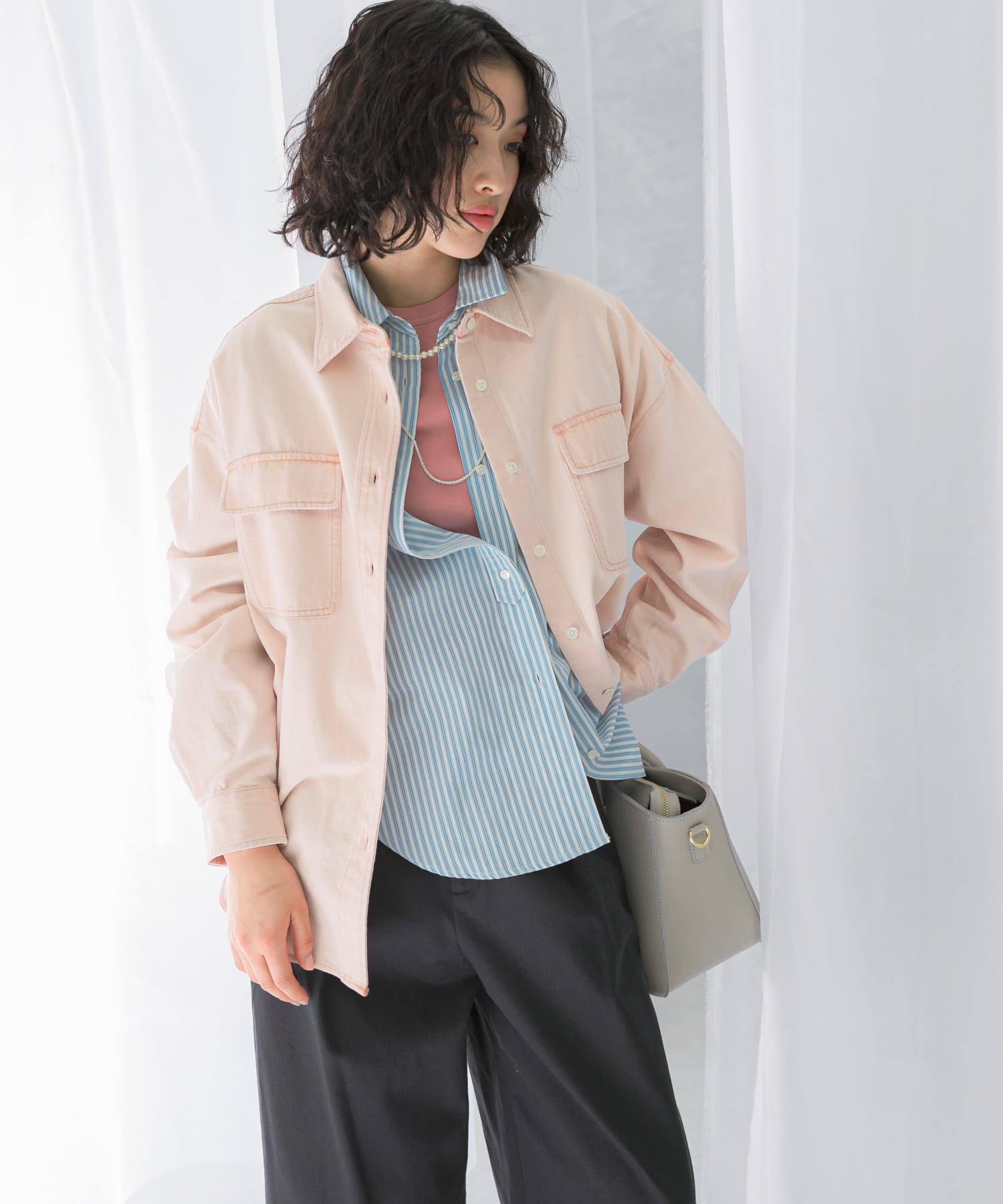 URBAN RESEARCH ROSSO「『WEB限定』デニムオーバーシャツ」|シャツ・ブラウス|