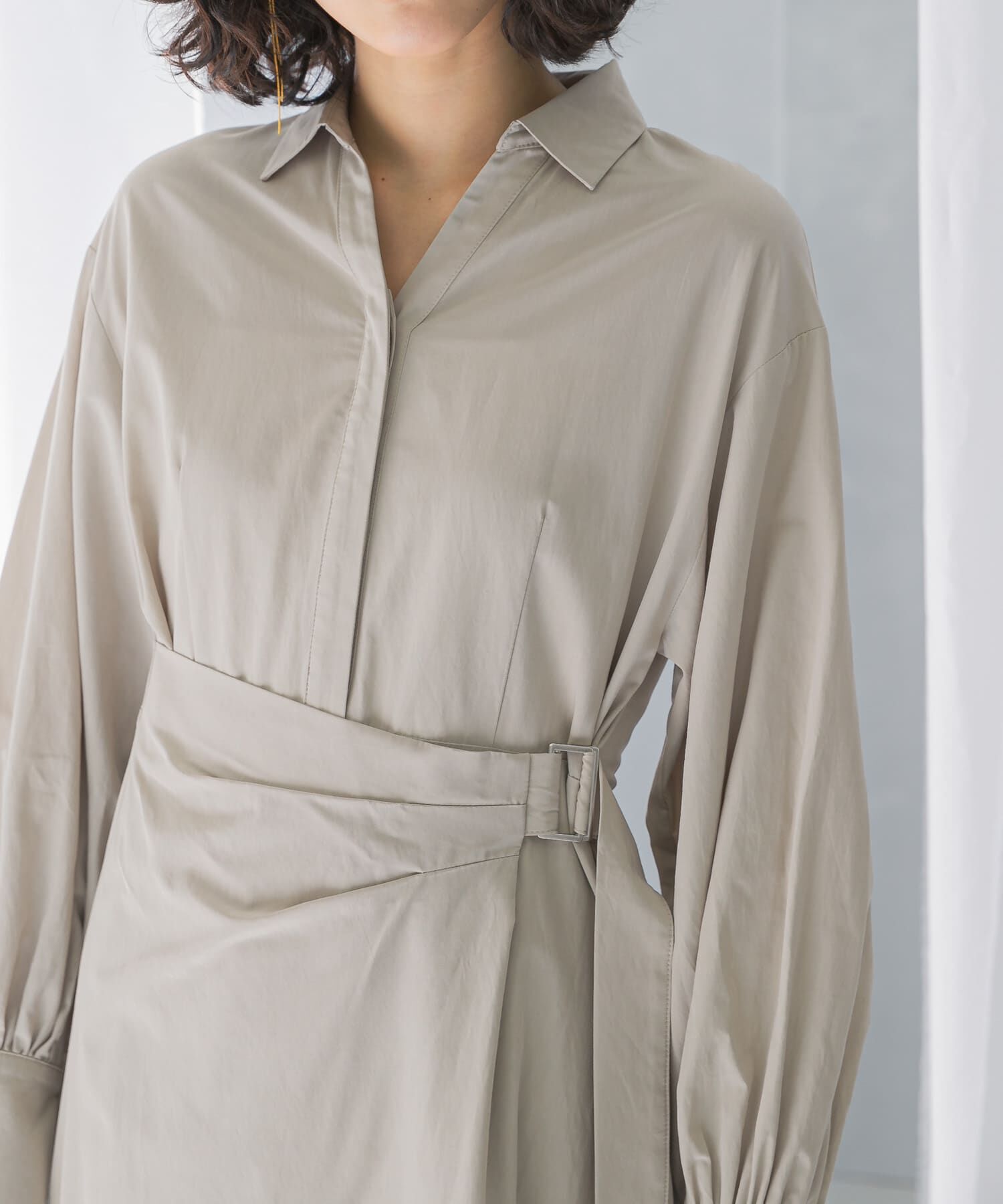 URBAN RESEARCH ROSSO「ラップデザインスキッパーワンピース」|ワンピース|