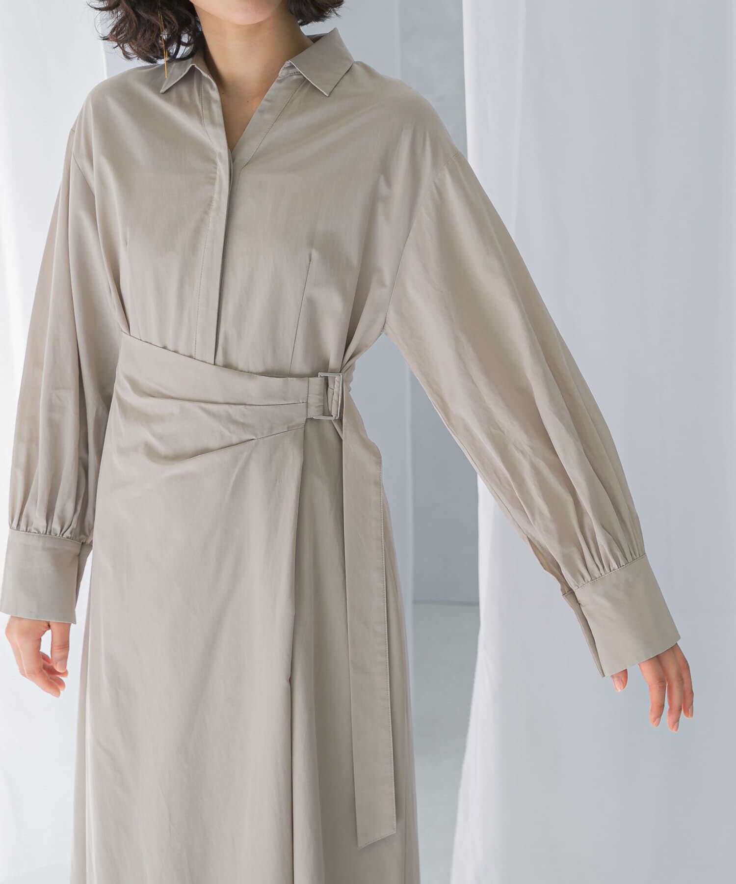 URBAN RESEARCH ROSSO「ラップデザインスキッパーワンピース」|ワンピース|