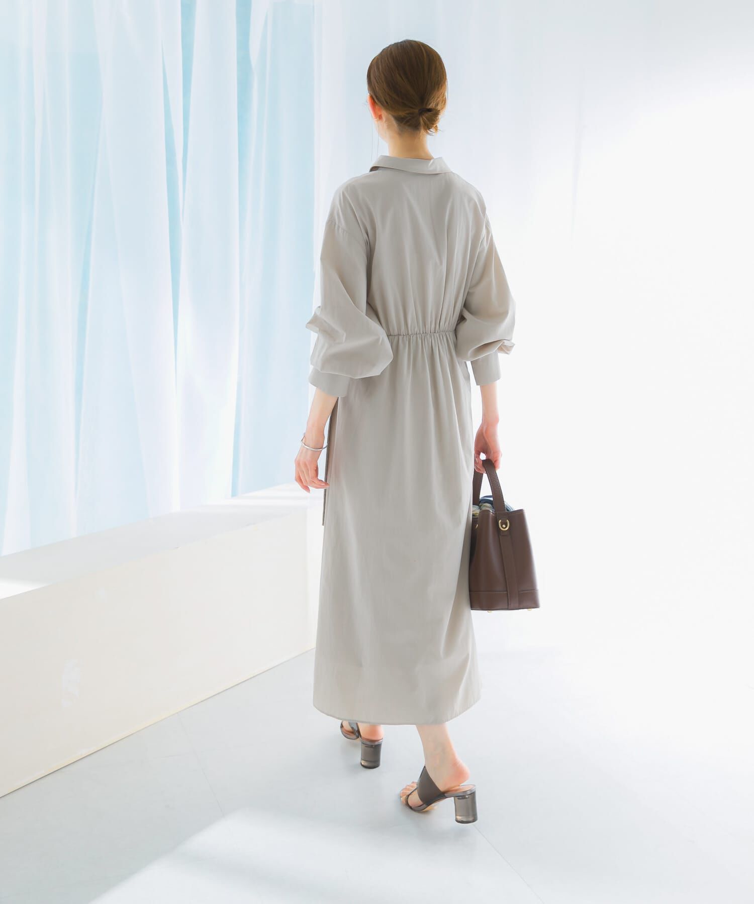 URBAN RESEARCH ROSSO「ラップデザインスキッパーワンピース」|ワンピース|