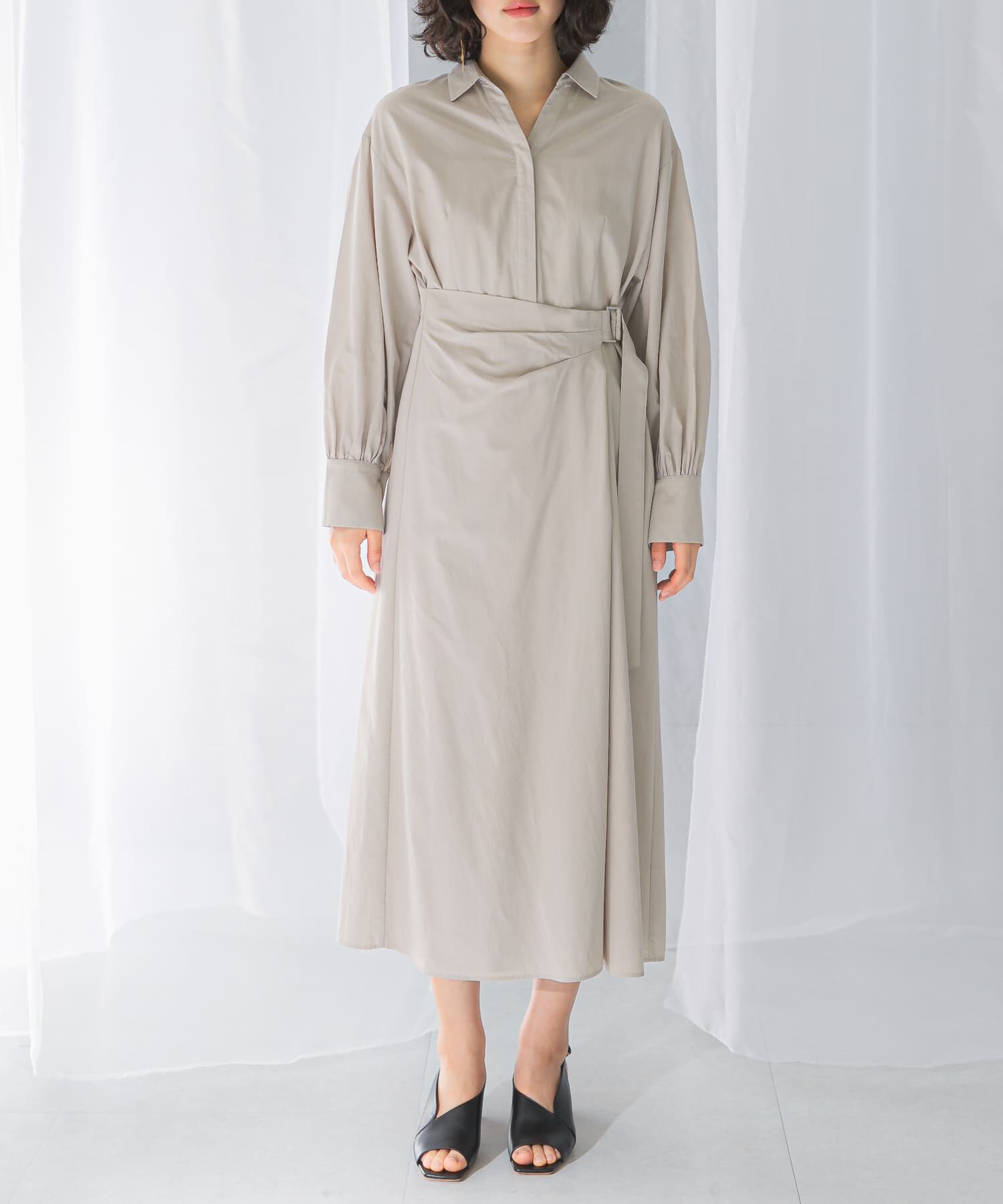 URBAN RESEARCH ROSSO「ラップデザインスキッパーワンピース」|ワンピース|