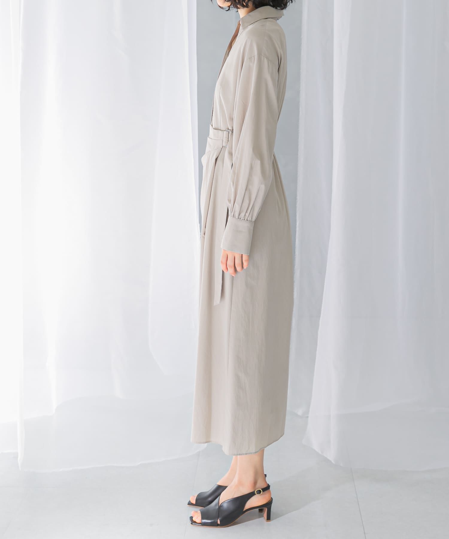 URBAN RESEARCH ROSSO「ラップデザインスキッパーワンピース」|ワンピース|