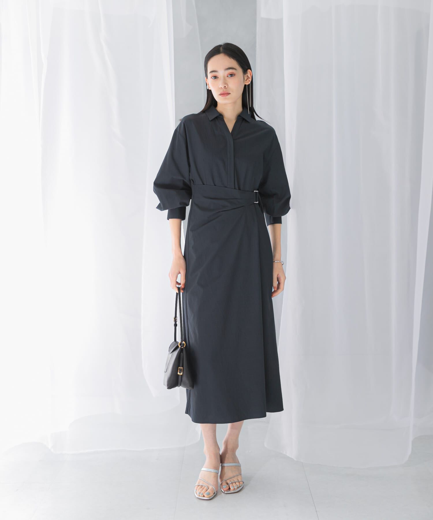 URBAN RESEARCH ROSSO「ラップデザインスキッパーワンピース」|ワンピース|