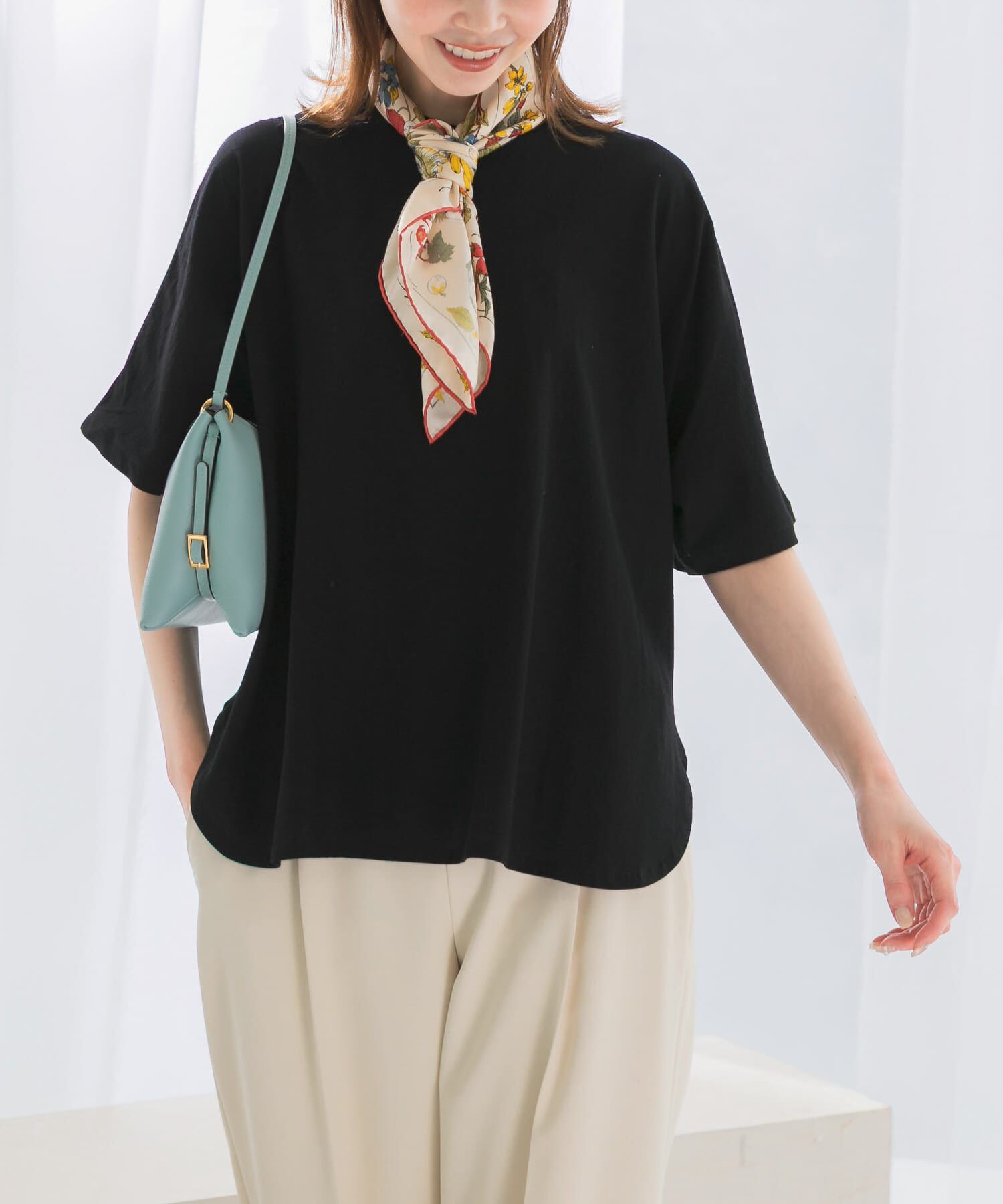 URBAN RESEARCH ROSSO「接触冷感ハーフスリーブドルマンTシャツ」|Tシャツ・カットソー|