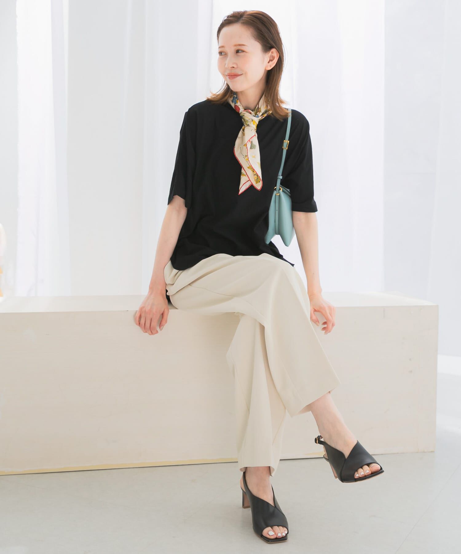 URBAN RESEARCH ROSSO「接触冷感ハーフスリーブドルマンTシャツ」|Tシャツ・カットソー|