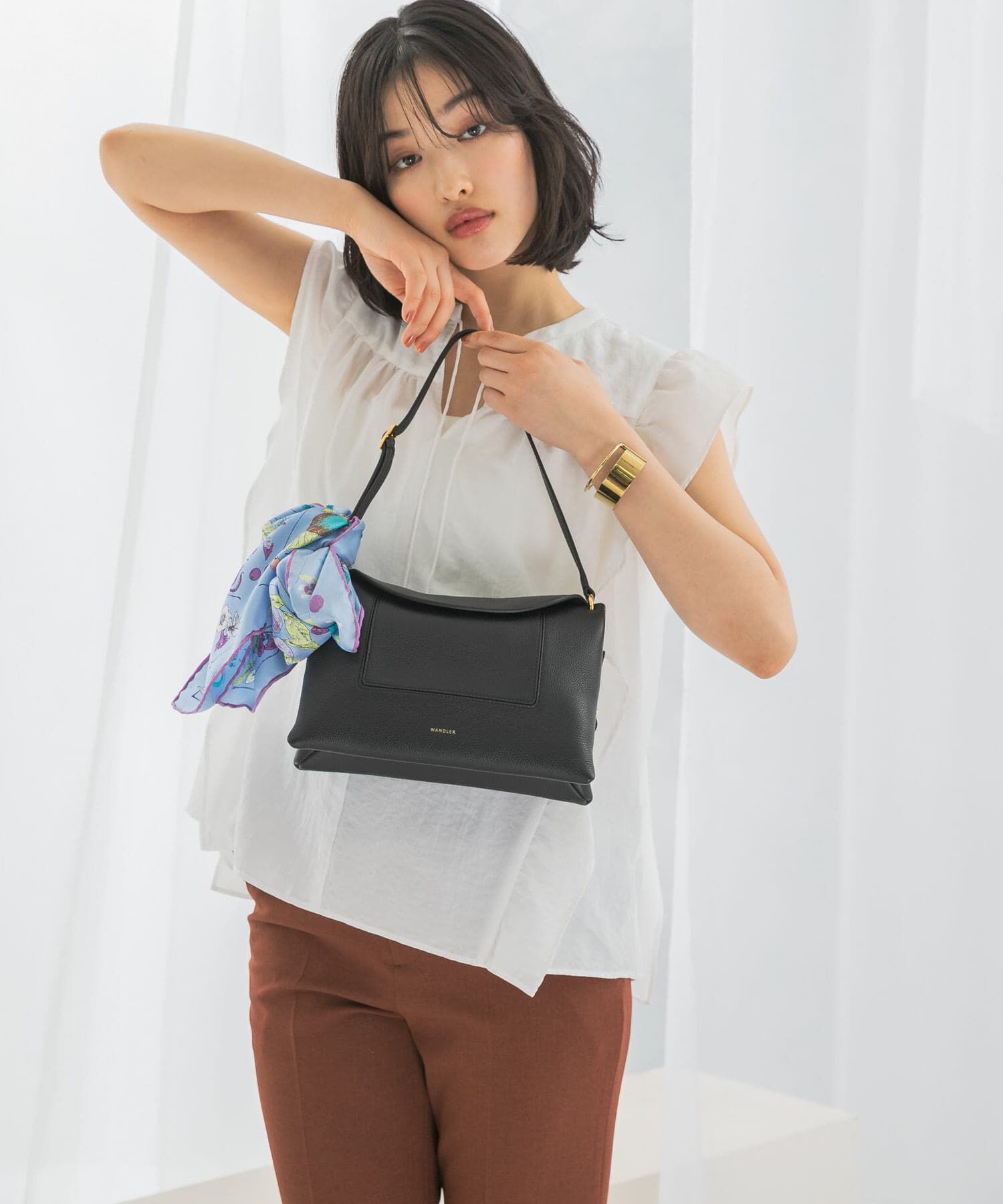 URBAN RESEARCH ROSSO「フリルブラウス」|シャツ・ブラウス|