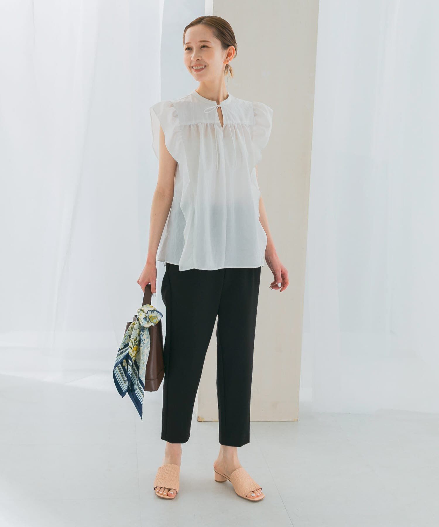 URBAN RESEARCH ROSSO「フリルブラウス」|シャツ・ブラウス|