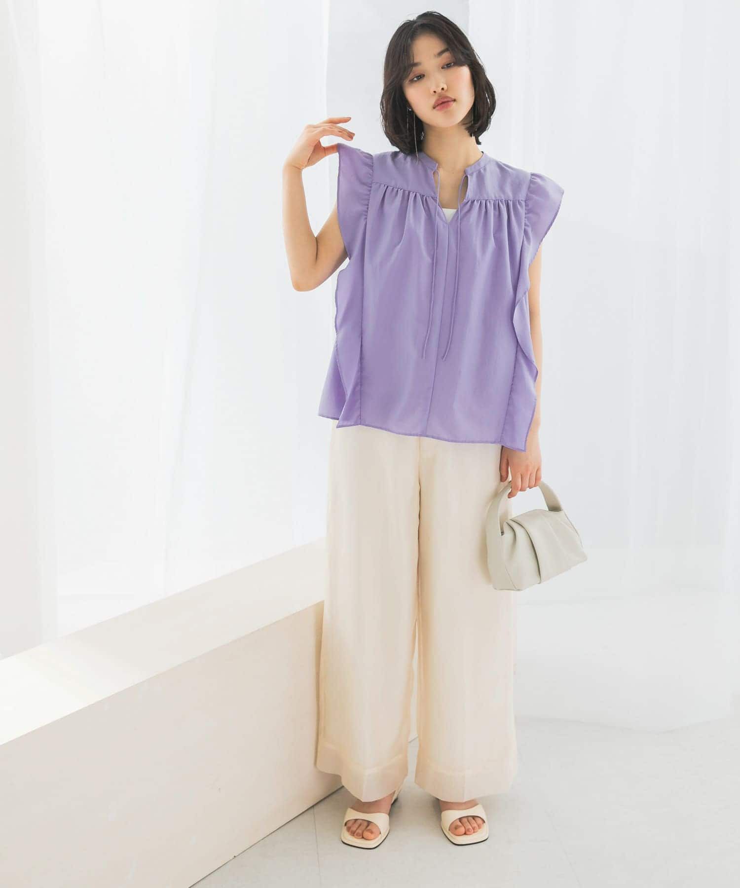 URBAN RESEARCH ROSSO「フリルブラウス」|シャツ・ブラウス|