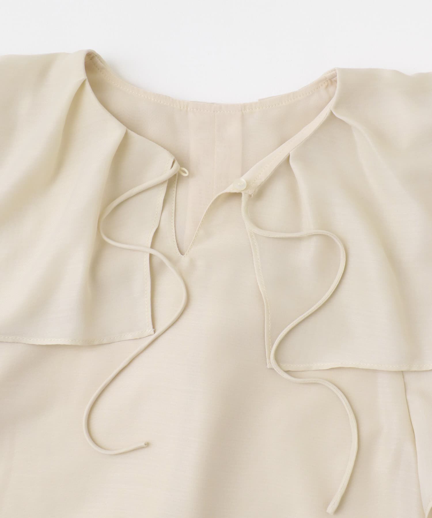 URBAN RESEARCH ROSSO「イージーケアフリルブラウス」|シャツ・ブラウス|