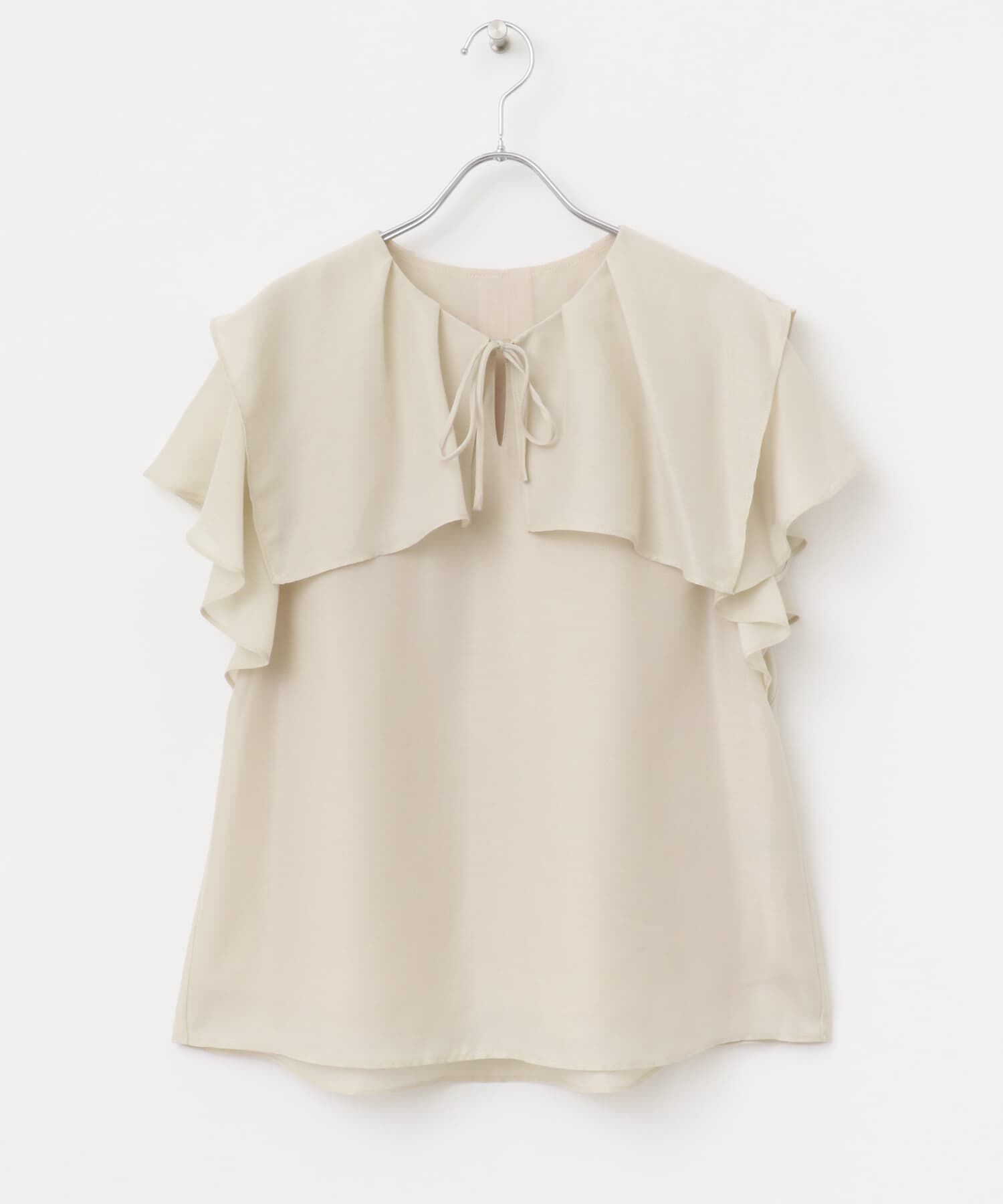 URBAN RESEARCH ROSSO「イージーケアフリルブラウス」|シャツ・ブラウス|