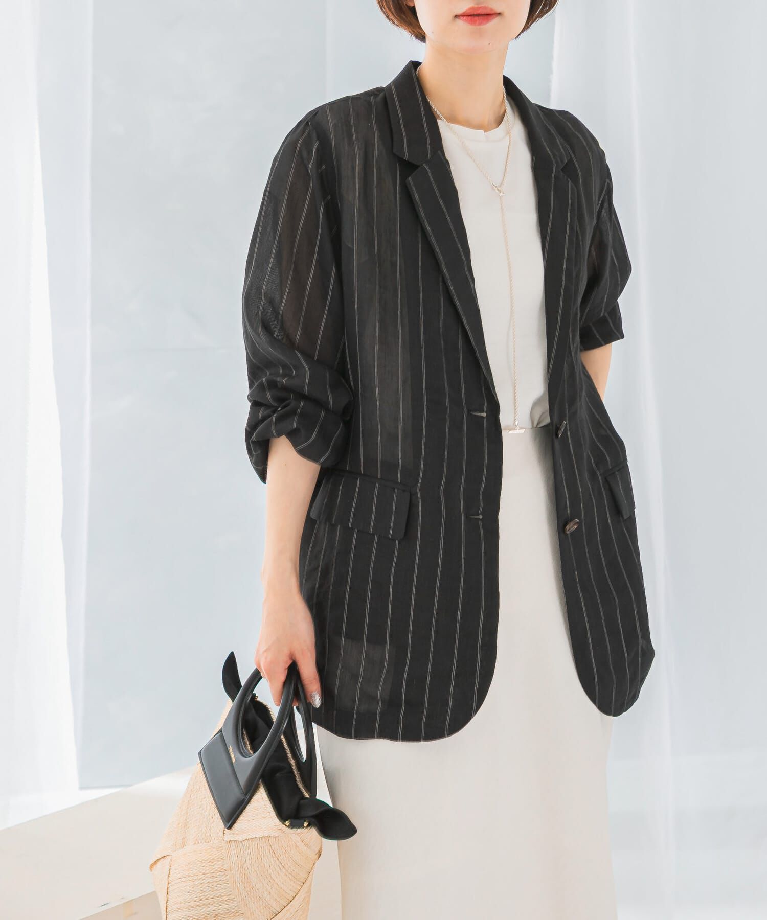 URBAN RESEARCH ROSSO「シアージャケット」|その他|ブラック系その他