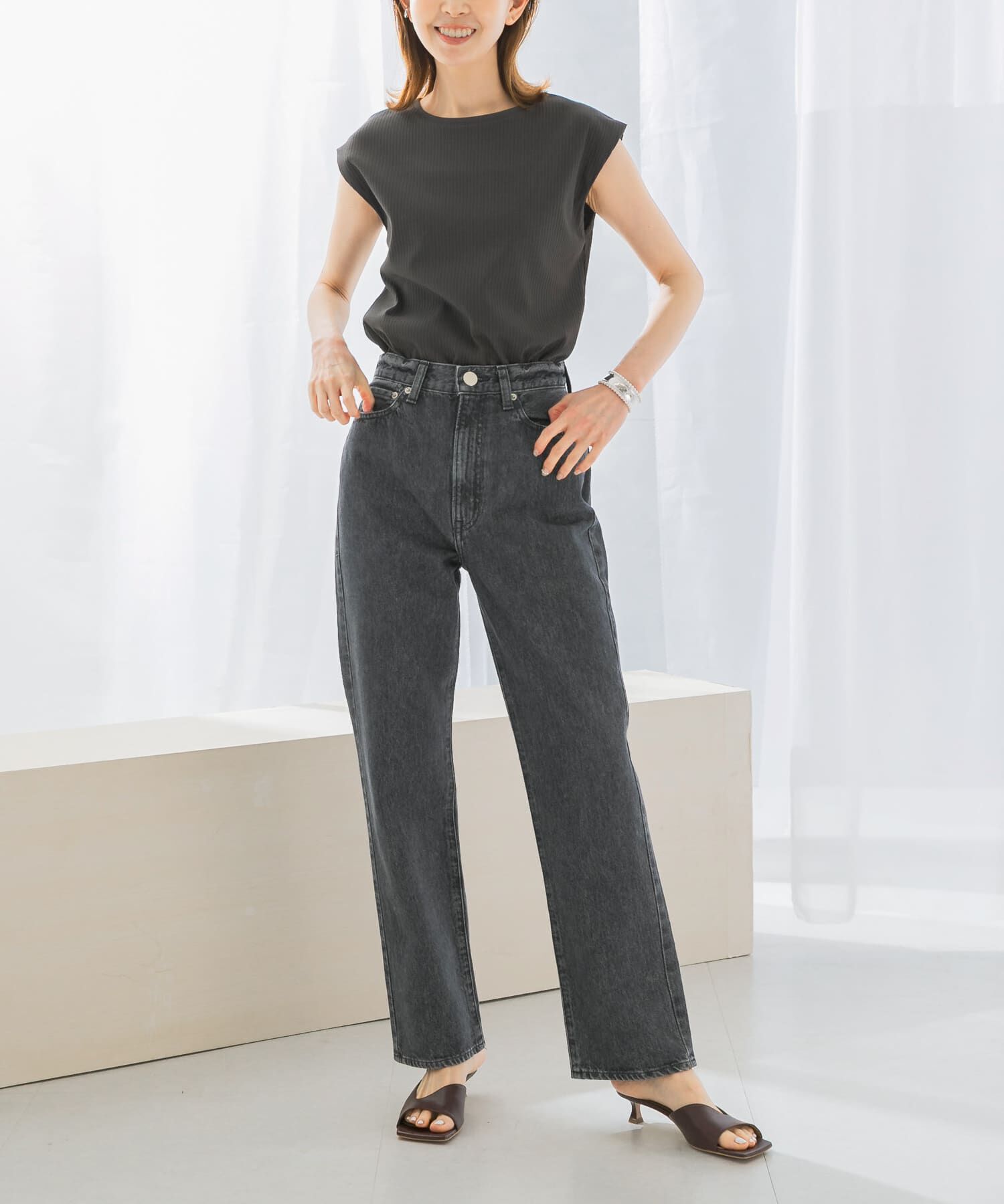 URBAN RESEARCH ROSSO「NEEDBY heritage　LEAH PANTS」|デニム|