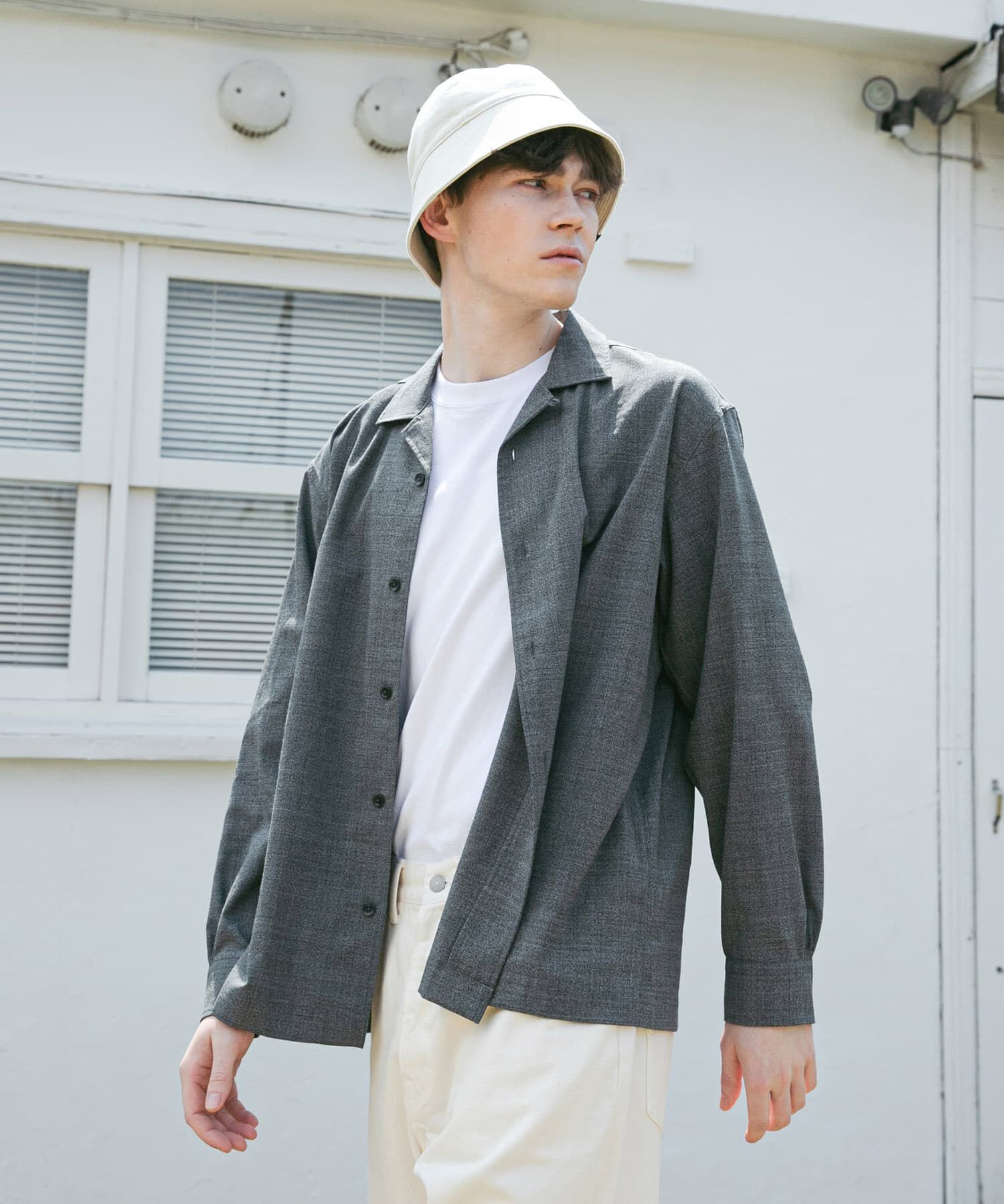 URBAN RESEARCH「『別注』BROOKS BROTHERS&times;UR　OPEN COLLAR L/S SHIRTS」|シャツ・ブラウス|