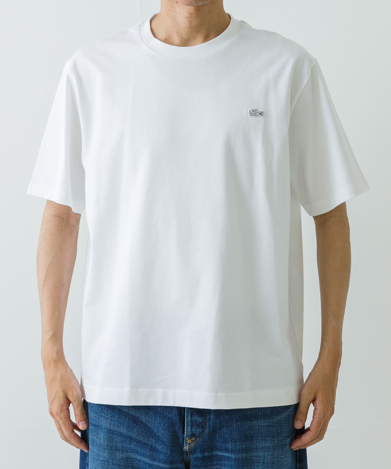 URBAN RESEARCH「LACOSTE　アウトラインクロッククルーネックTシャツ」|Tシャツ・カットソー|
