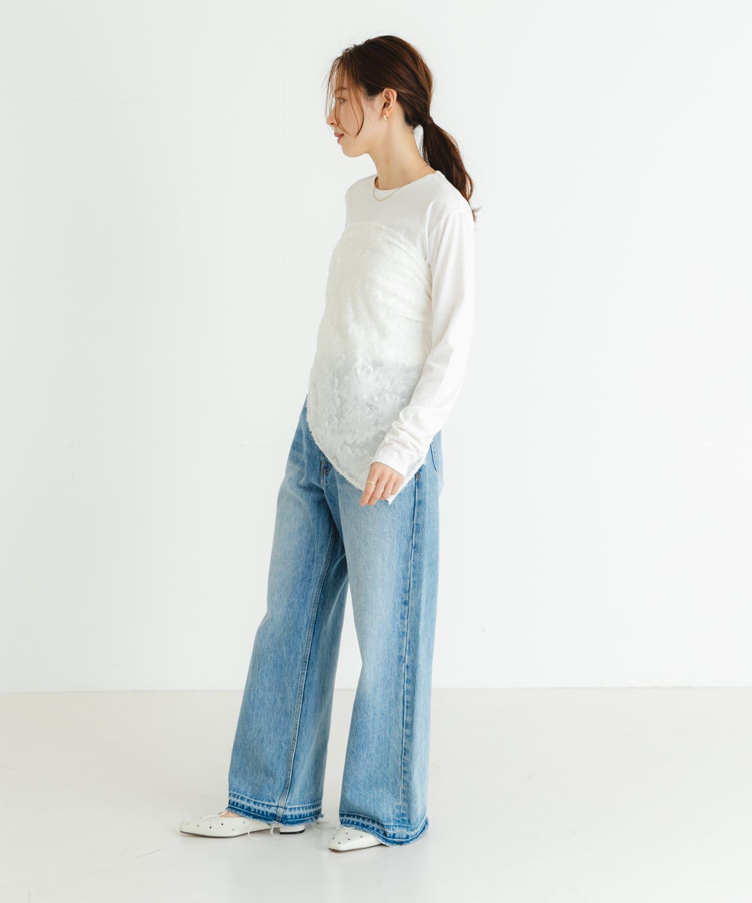 URBAN RESEARCH「クルーネックシアースラブカットソー」|Tシャツ・カットソー|