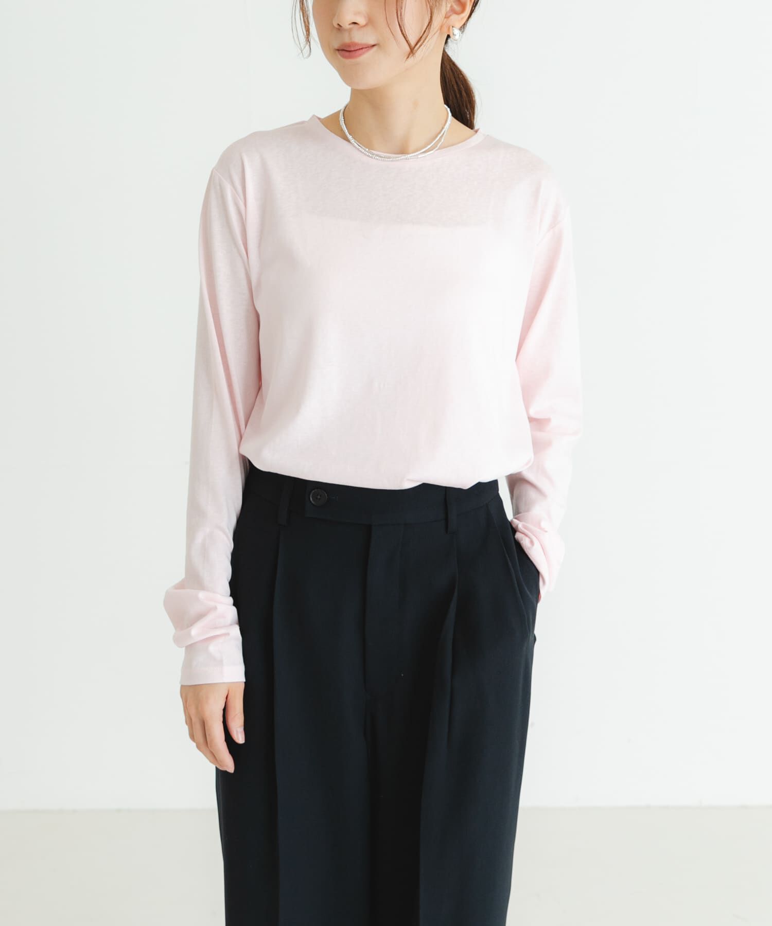 URBAN RESEARCH「クルーネックシアースラブカットソー」|Tシャツ・カットソー|