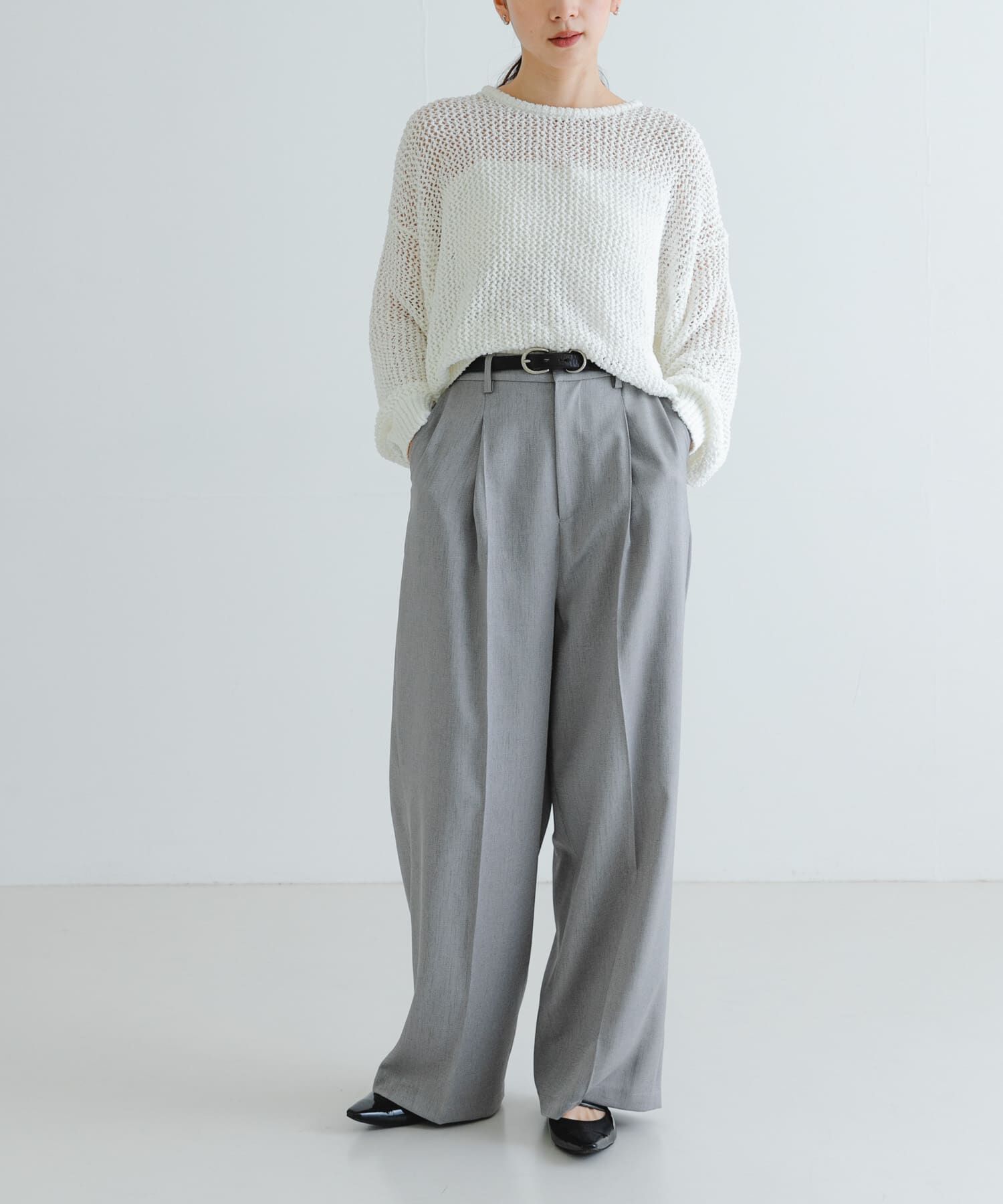 URBAN RESEARCH「『UVカット/吸水速乾/イージーケア』『UR TECH DRYLUXE』ツイードワイドパンツ」|その他|