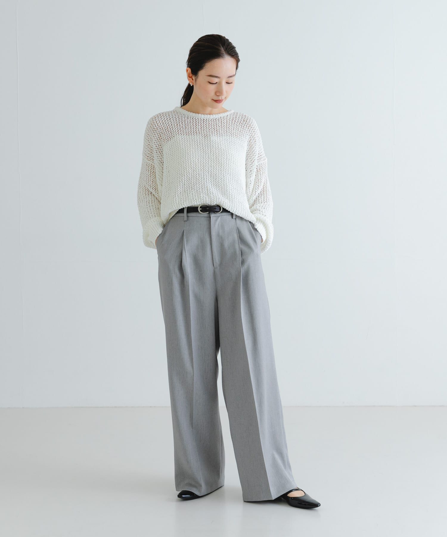 URBAN RESEARCH「『UVカット/吸水速乾/イージーケア』『UR TECH DRYLUXE』ツイードワイドパンツ」|その他|