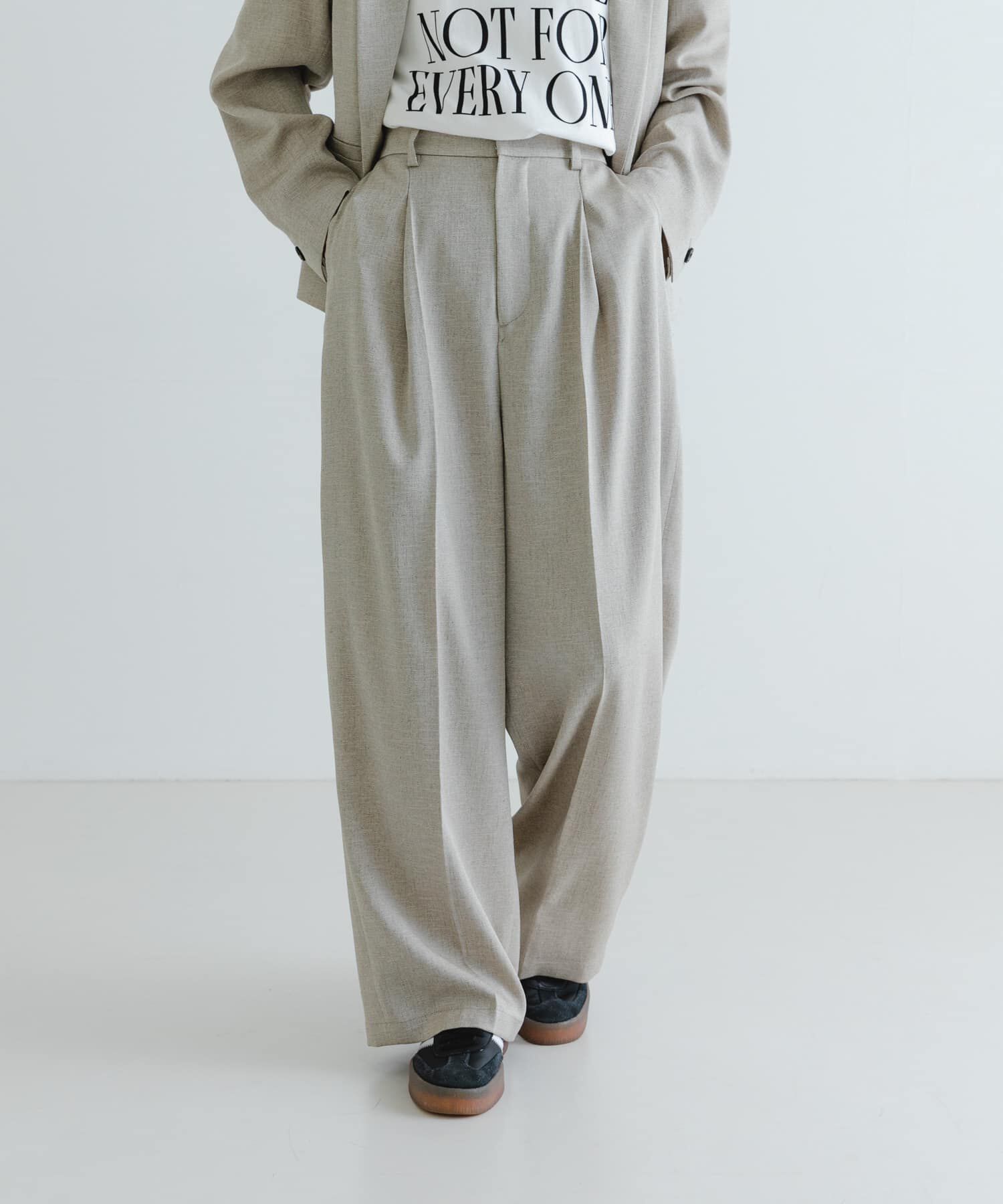 URBAN RESEARCH「『UVカット/吸水速乾/イージーケア』『UR TECH DRYLUXE』ツイードワイドパンツ」|その他|