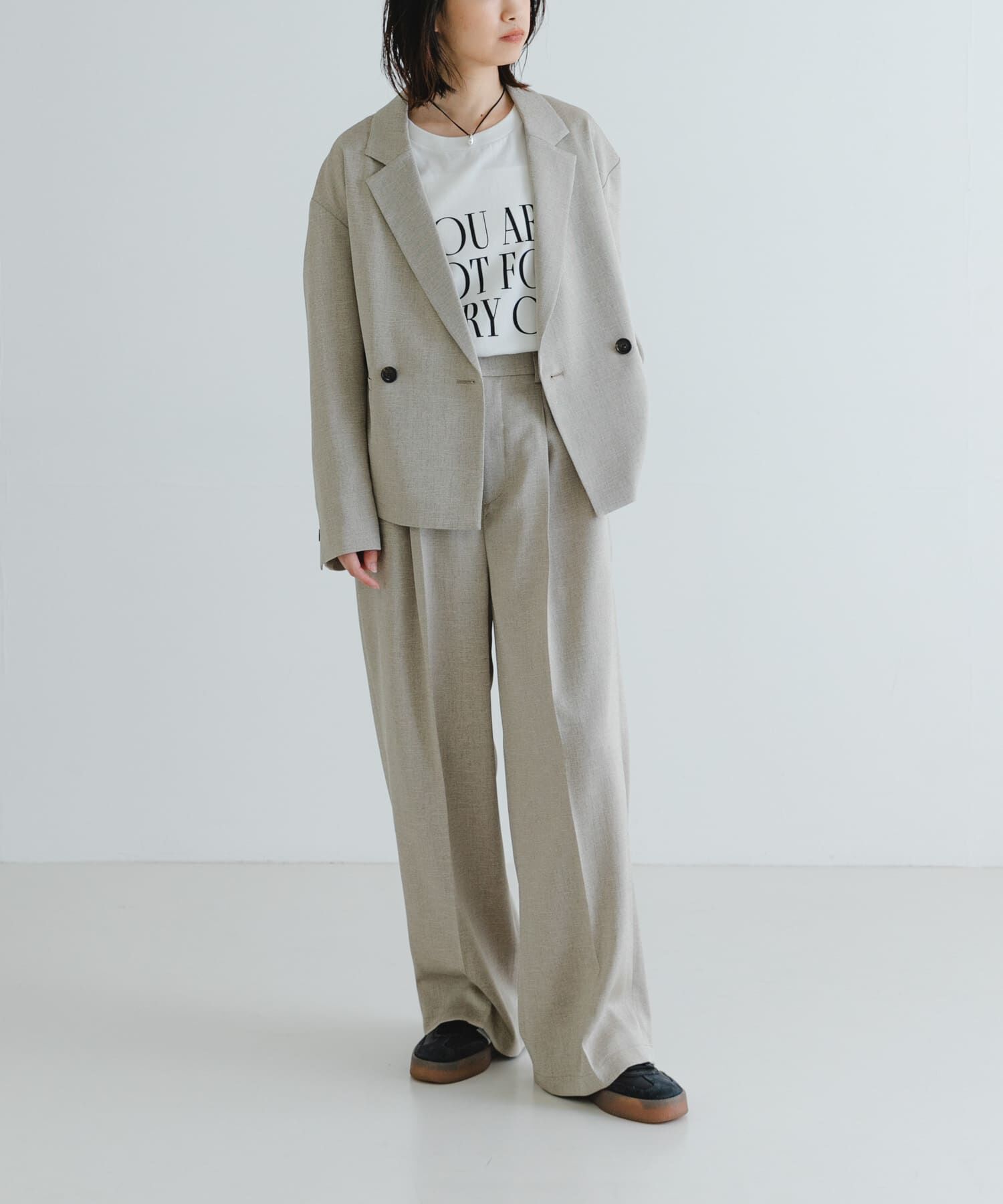 URBAN RESEARCH「『UVカット/吸水速乾/イージーケア』『UR TECH DRYLUXE』ツイードワイドパンツ」|その他|