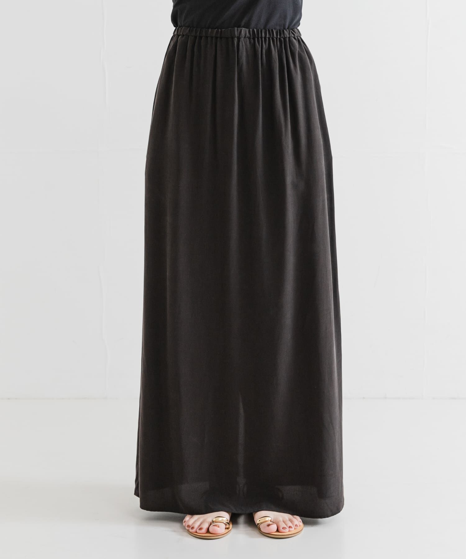 URBAN RESEARCH「キュプラレーヨンギャザーIラインスカート」|スカート|