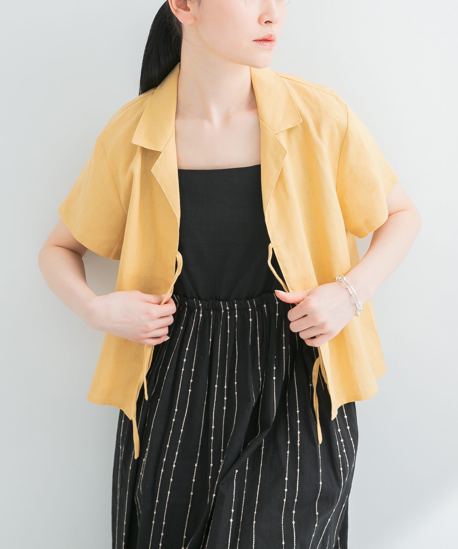 URBAN RESEARCH「RITA ROW　AMBER BLOUSE」|シャツ・ブラウス|マスタード