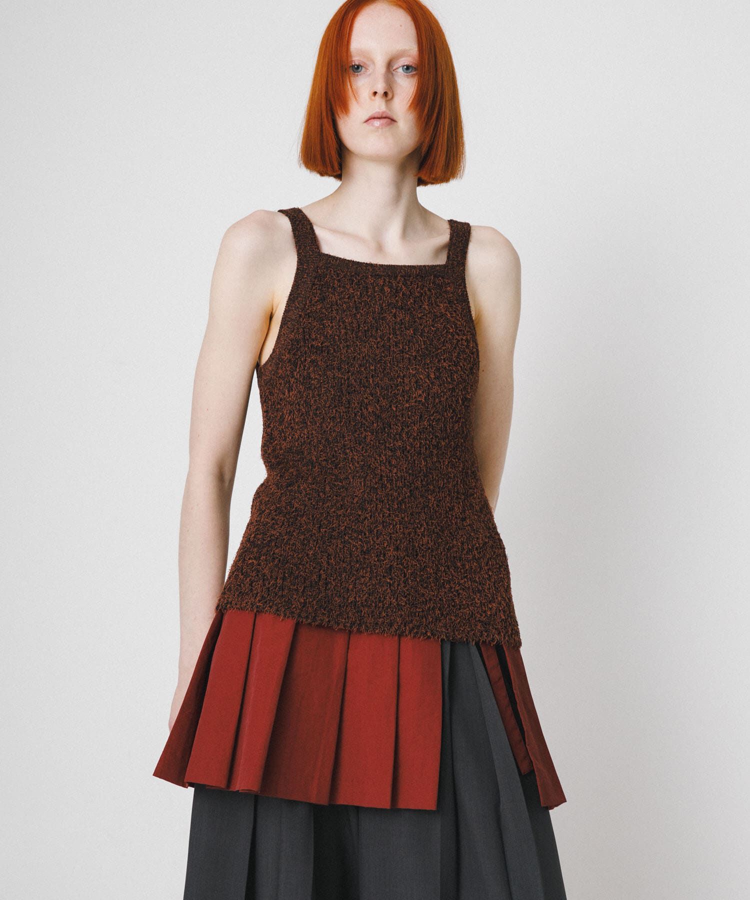 LAATO「mosa knit camisole」|キャミソール|